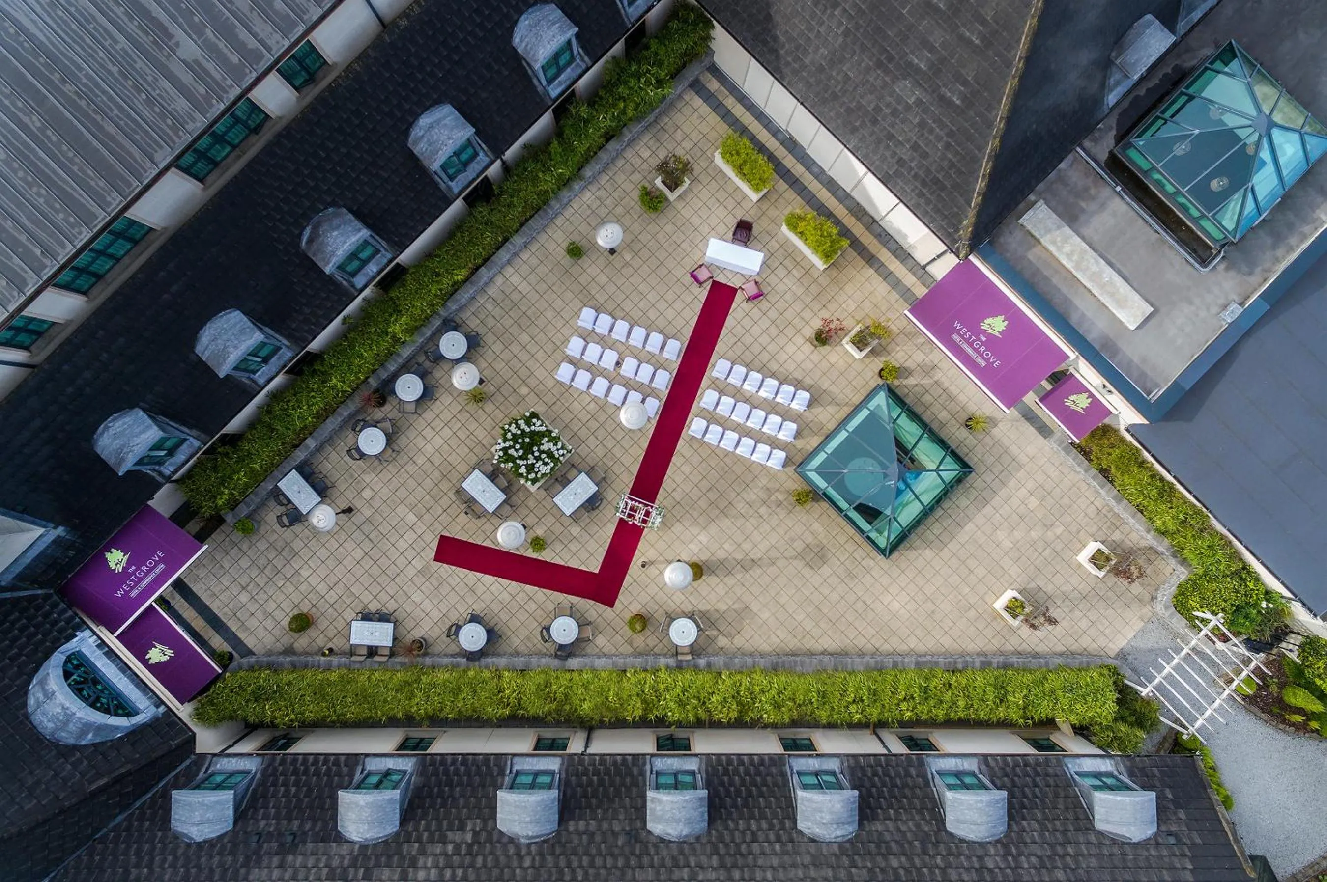Bird's eye view in Westgrove Hotel