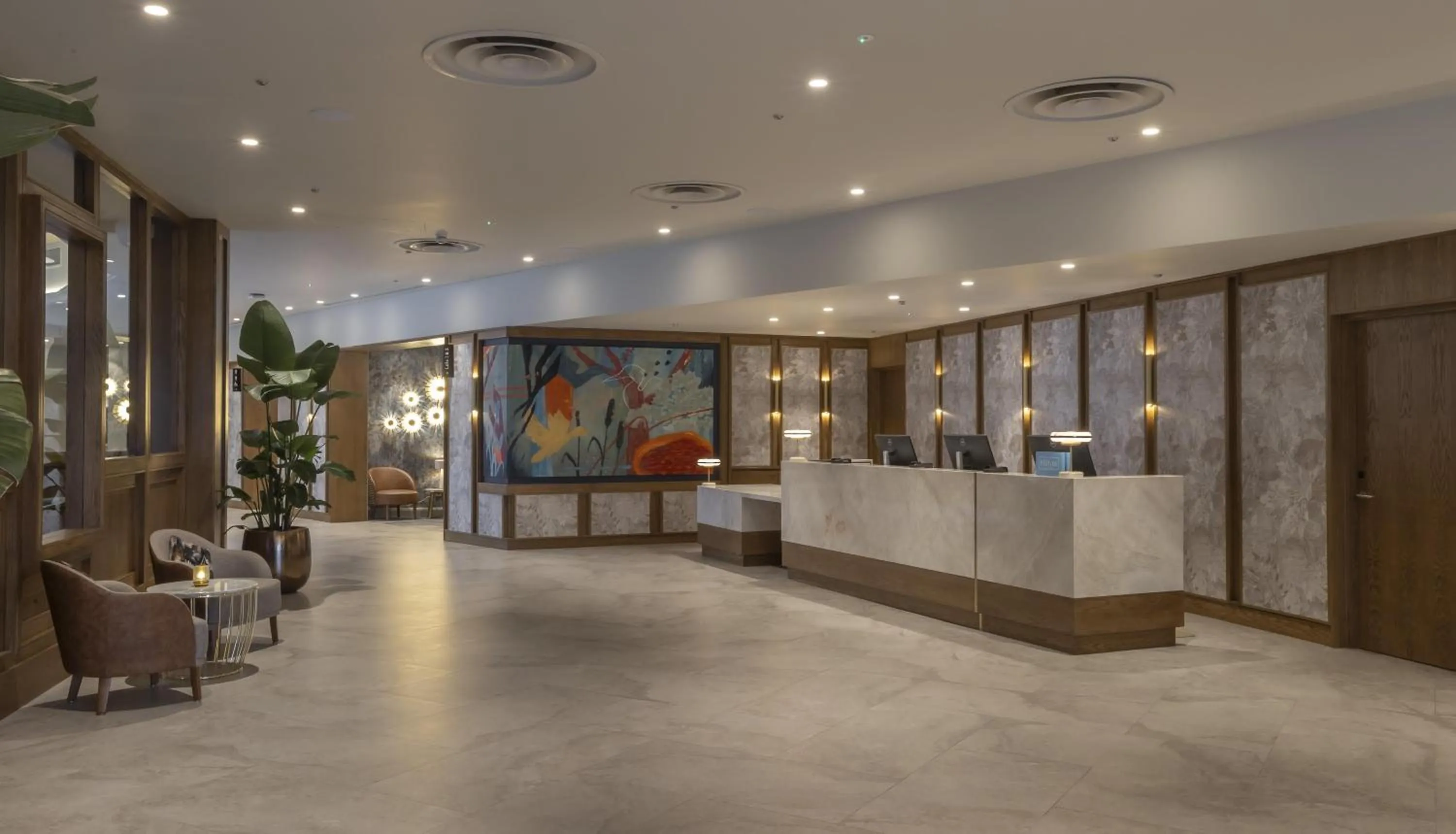 Lobby or reception in Hilton Dublin