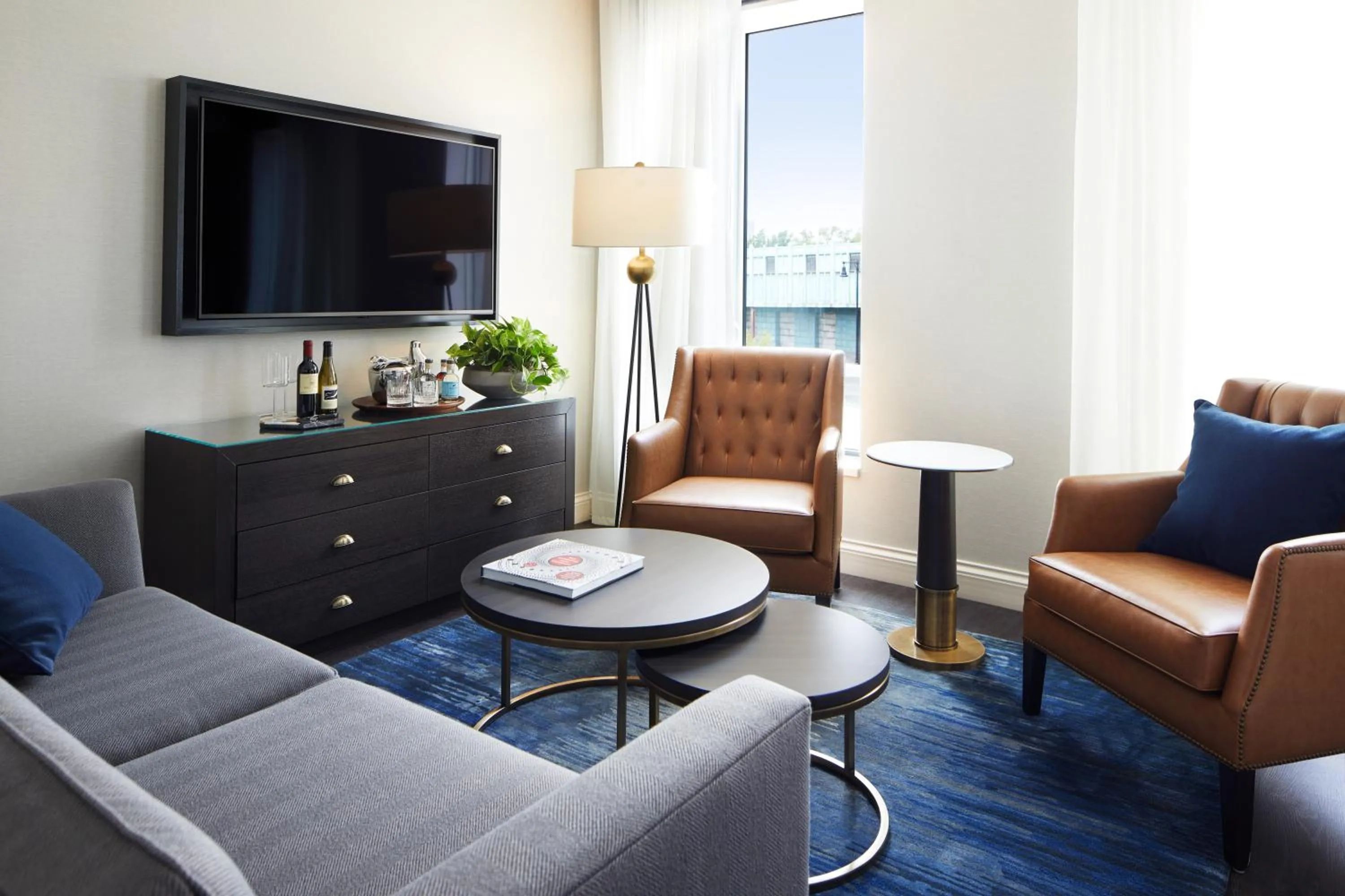 Living room in The Whitney Hotel Boston