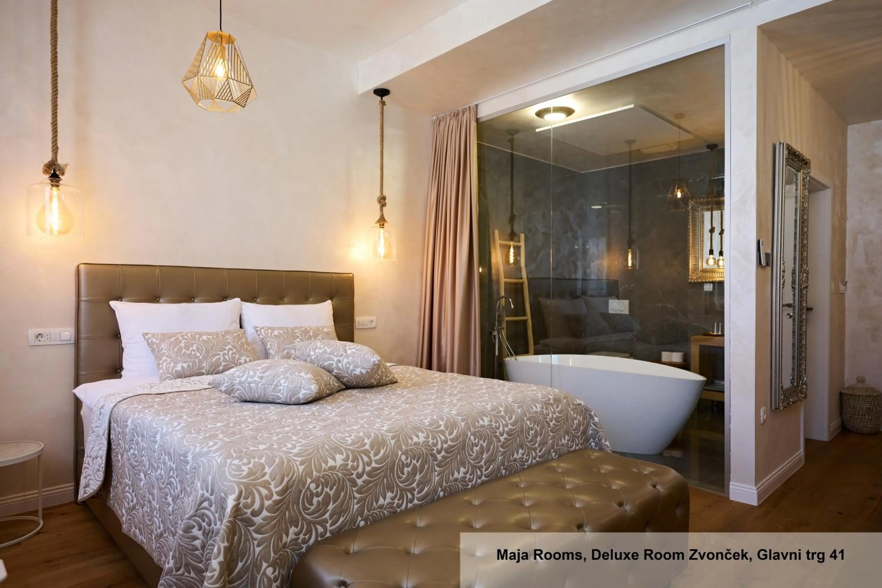 Bed in Hiša Ančka, Boutique Hotel & Maja Rooms