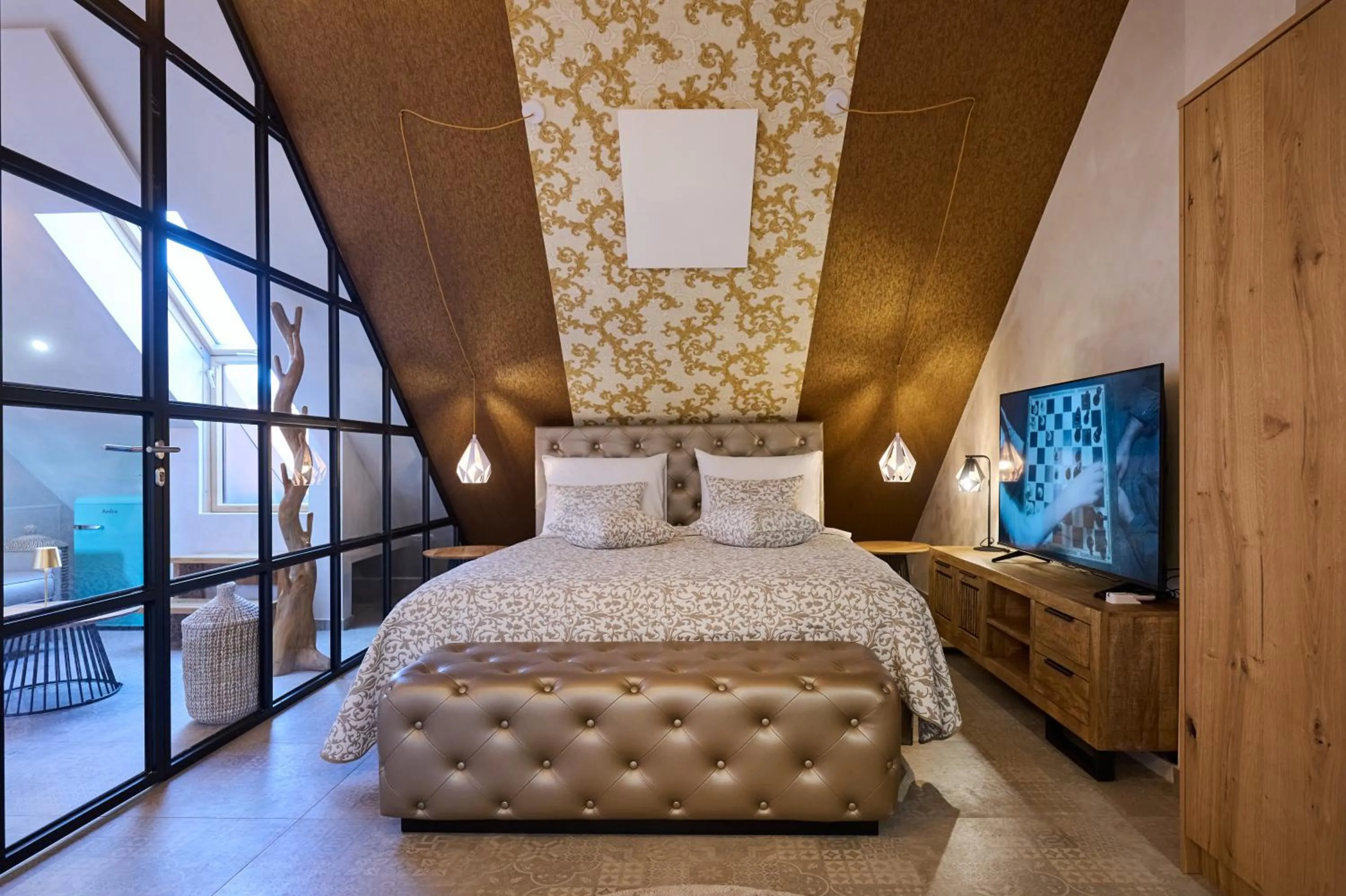 Bed in Hiša Ančka, Boutique Hotel & Maja Rooms