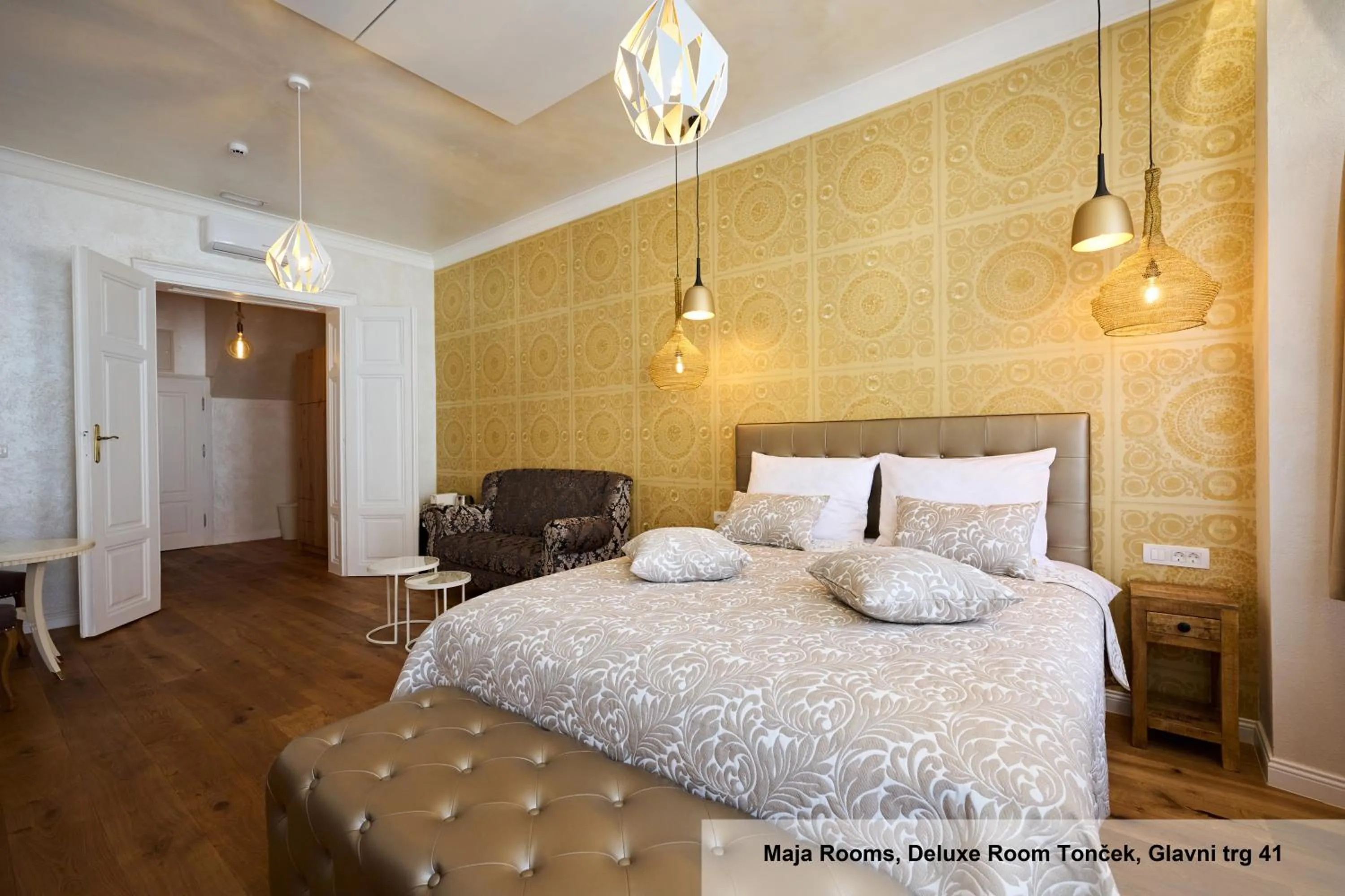 Bed in Hiša Ančka, Boutique Hotel & Maja Rooms