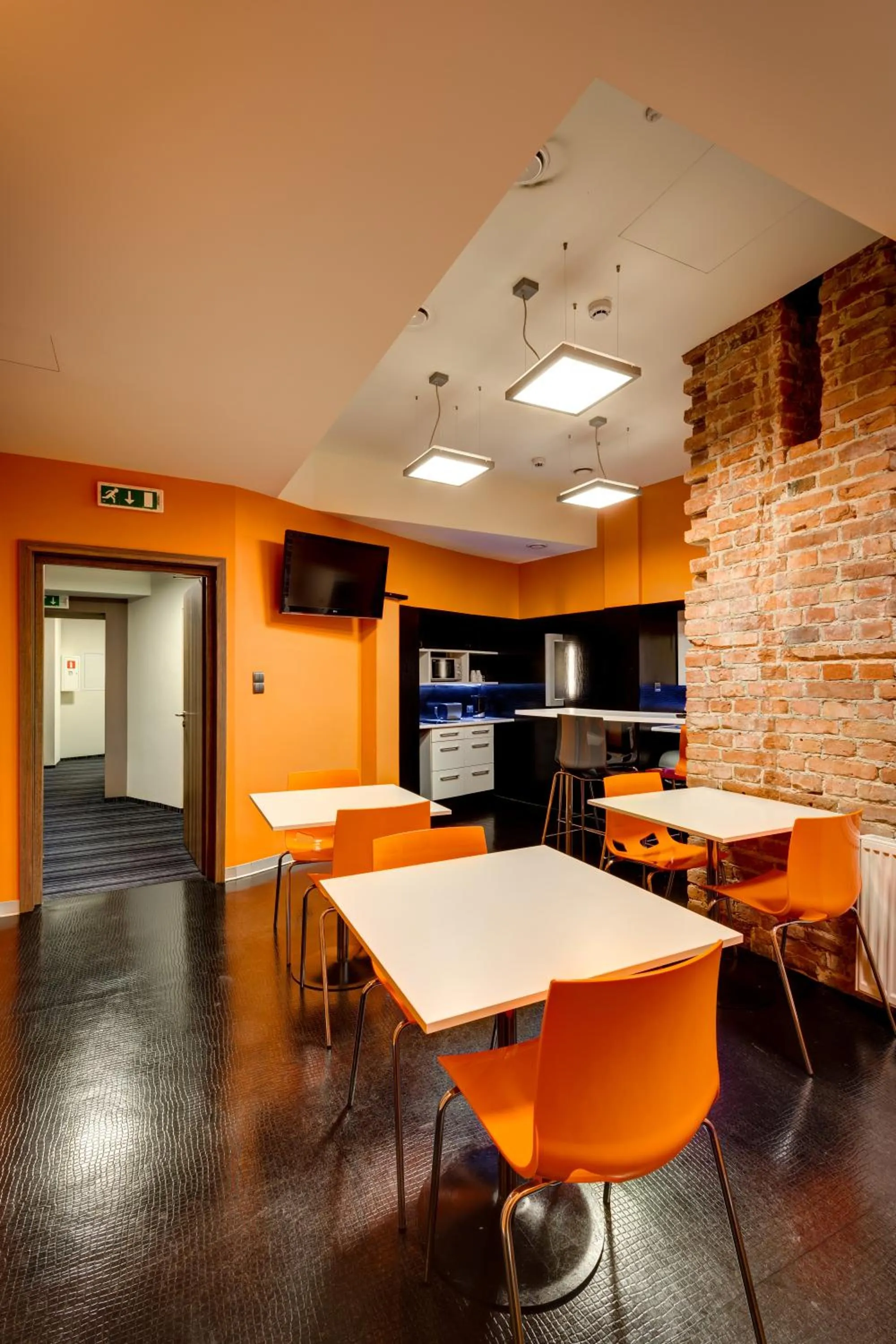 Dining area in Planet Hostel