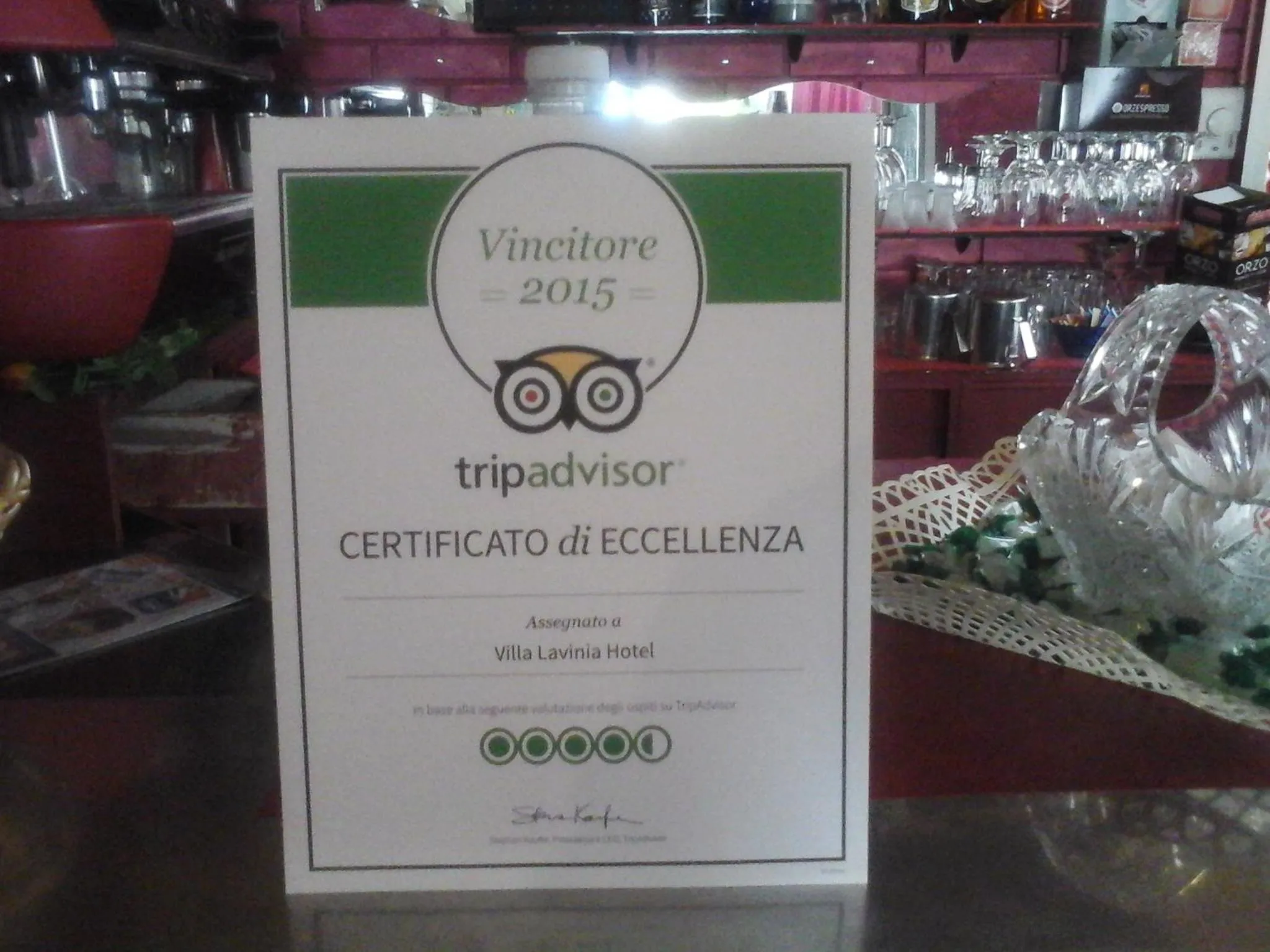 Decorative detail in Villa Lavinia