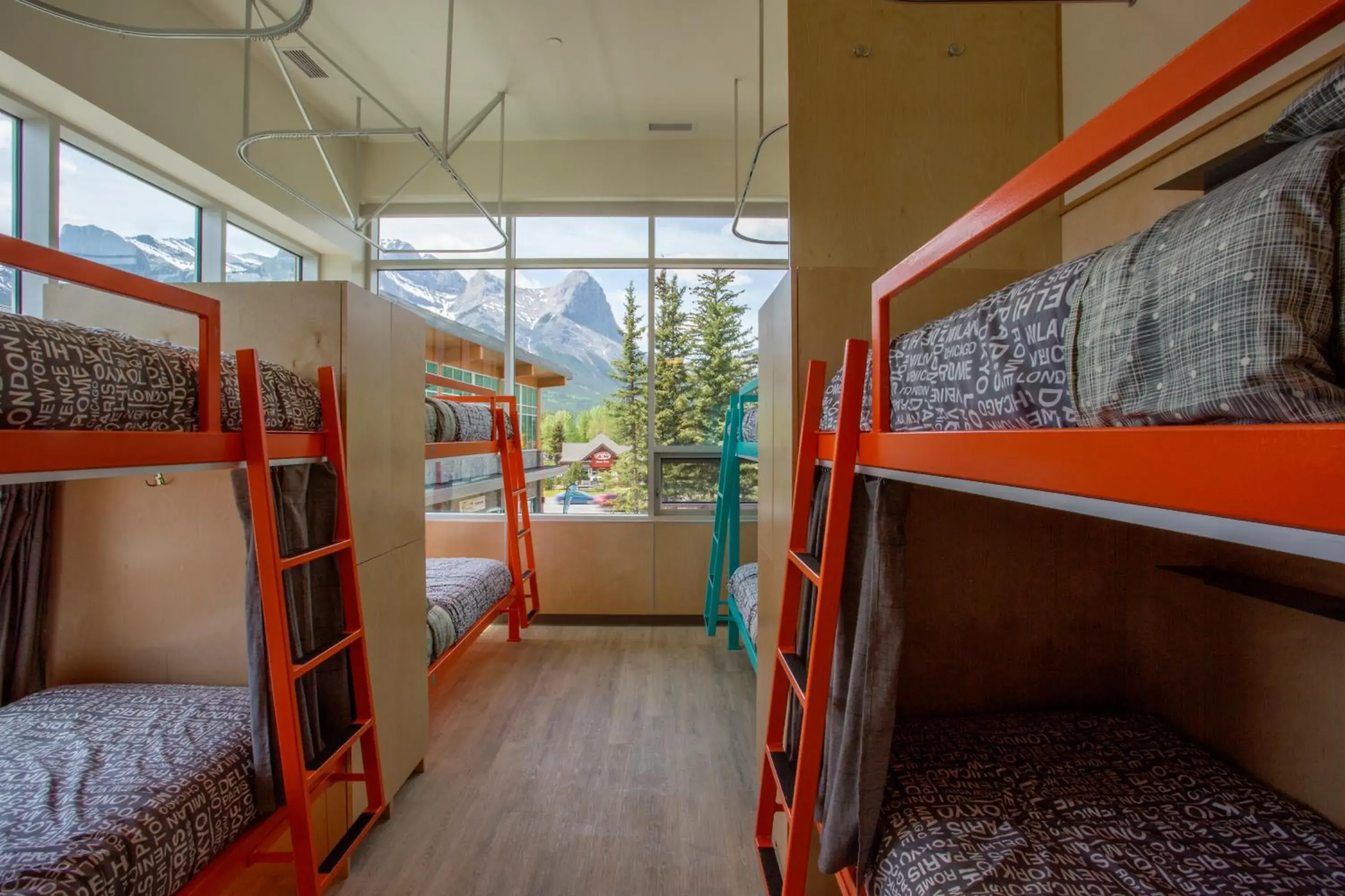 Bunk Bed in Female Dormitory Room in Canmore Downtown Hostel Bunk Bed in Female Dormitory Room in Canmore Downtown Hostel