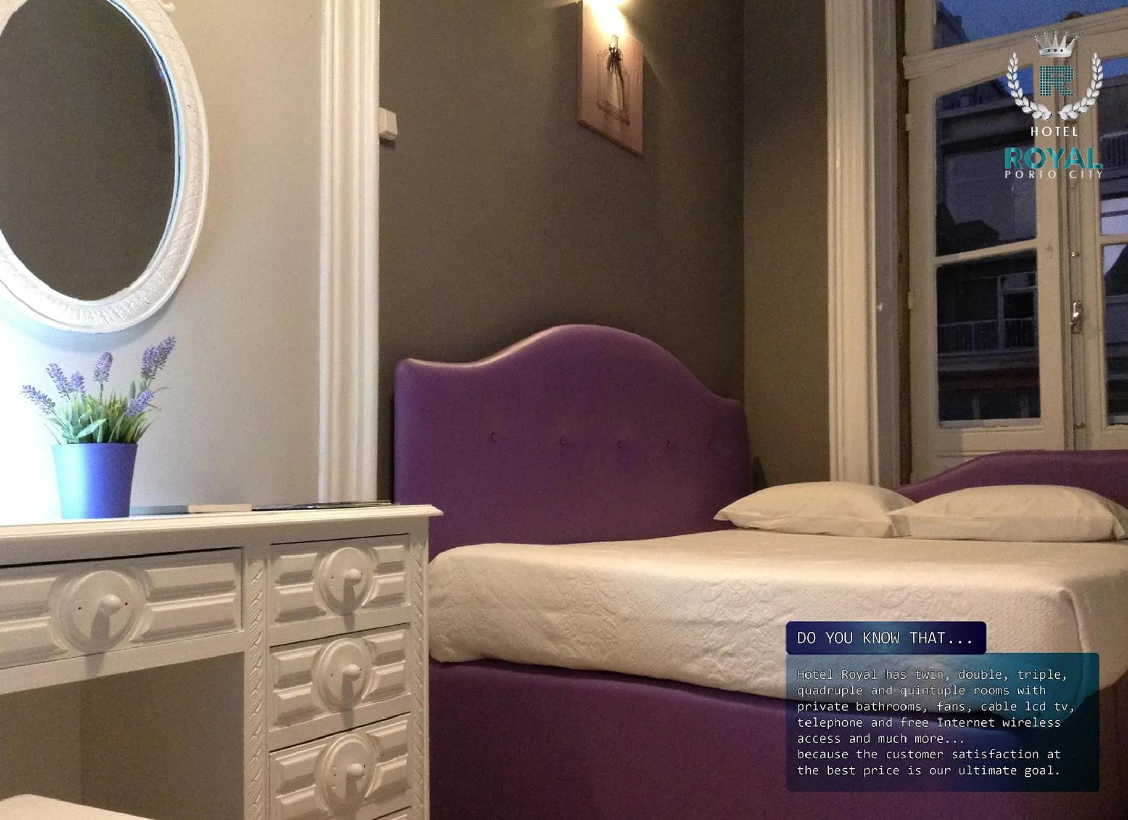 Text overlay in Royal Porto City