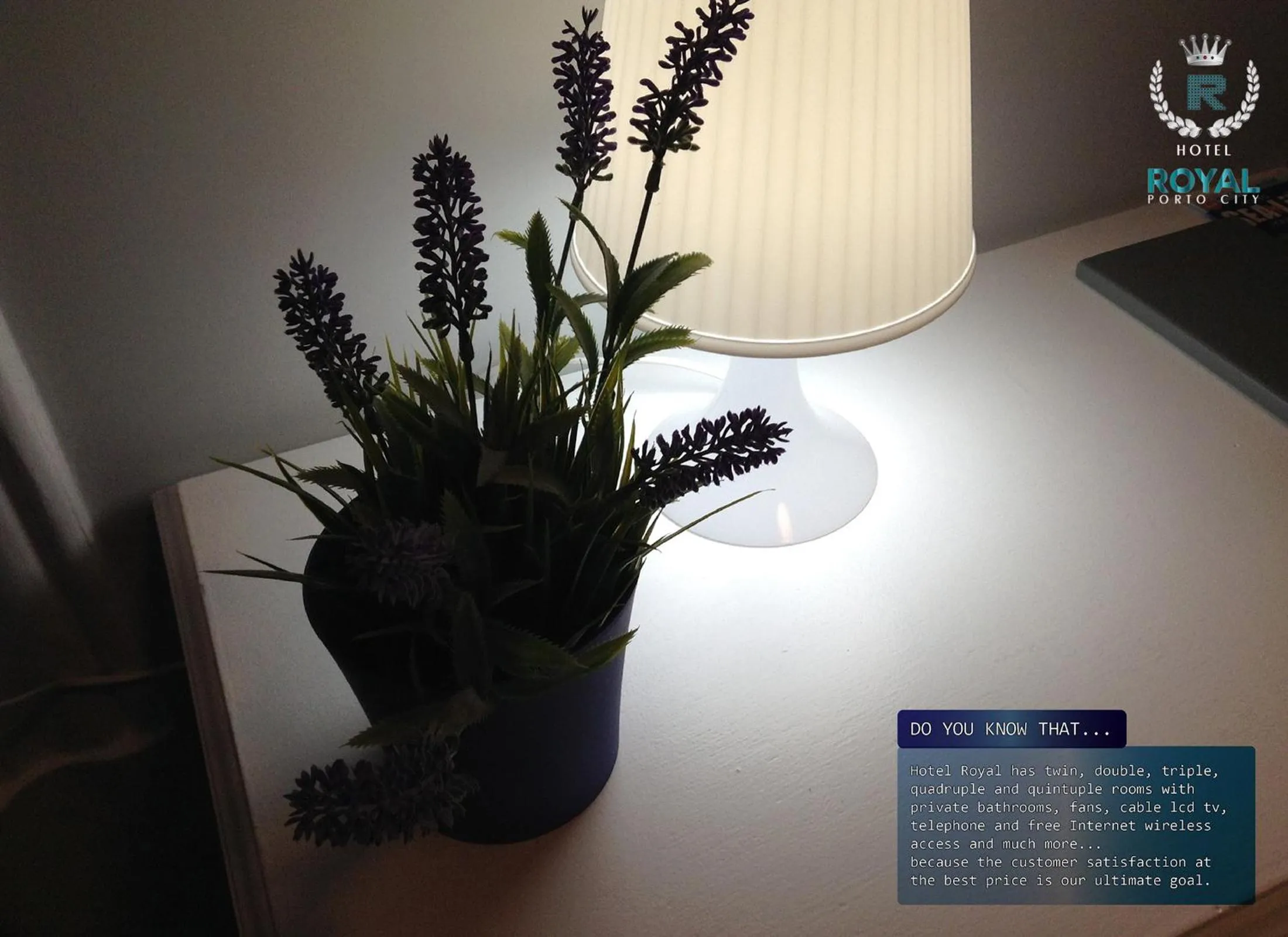 Text overlay in Royal Porto City