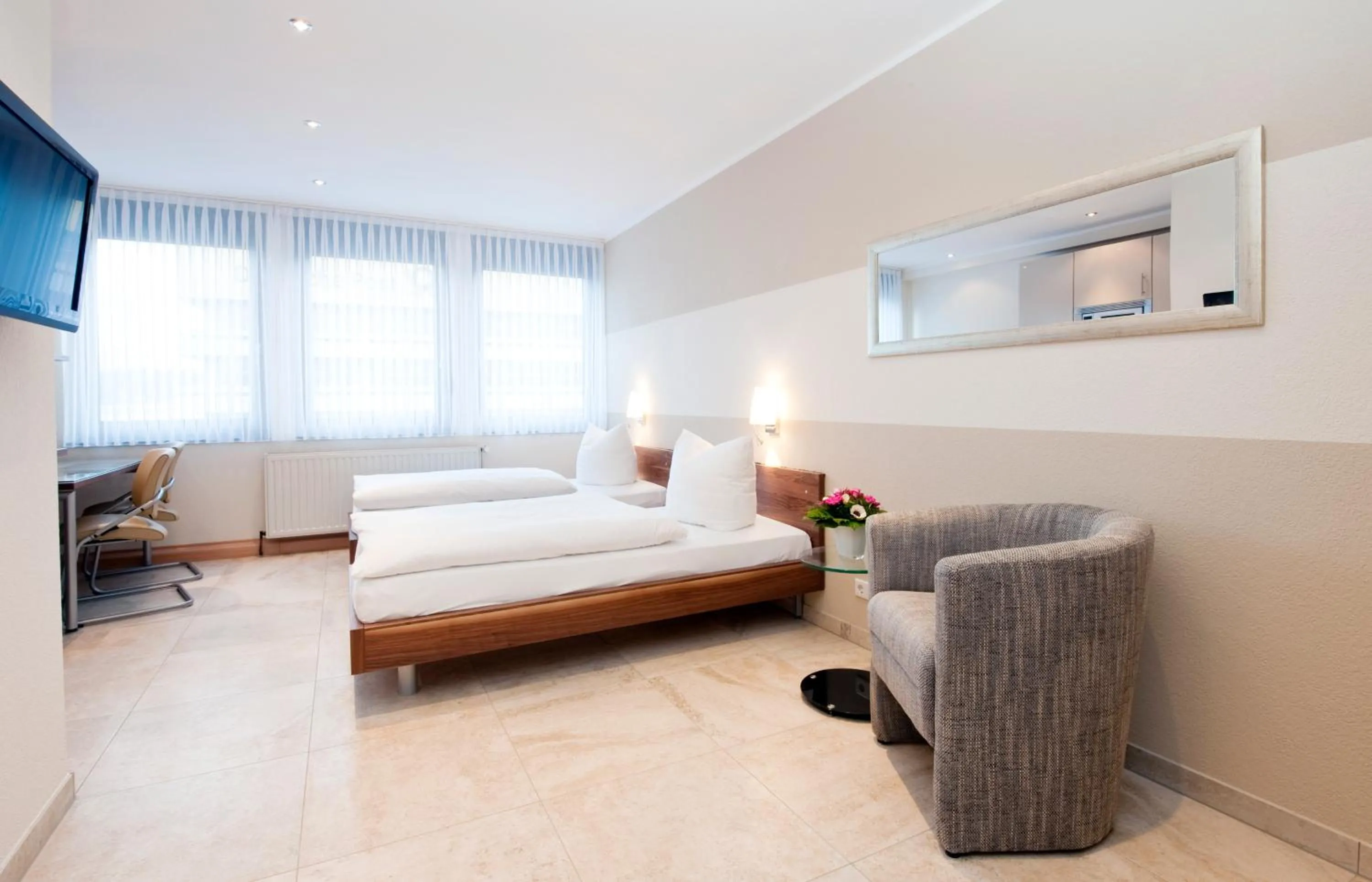 Bedroom, Bed in Appartements am Kleeblatt