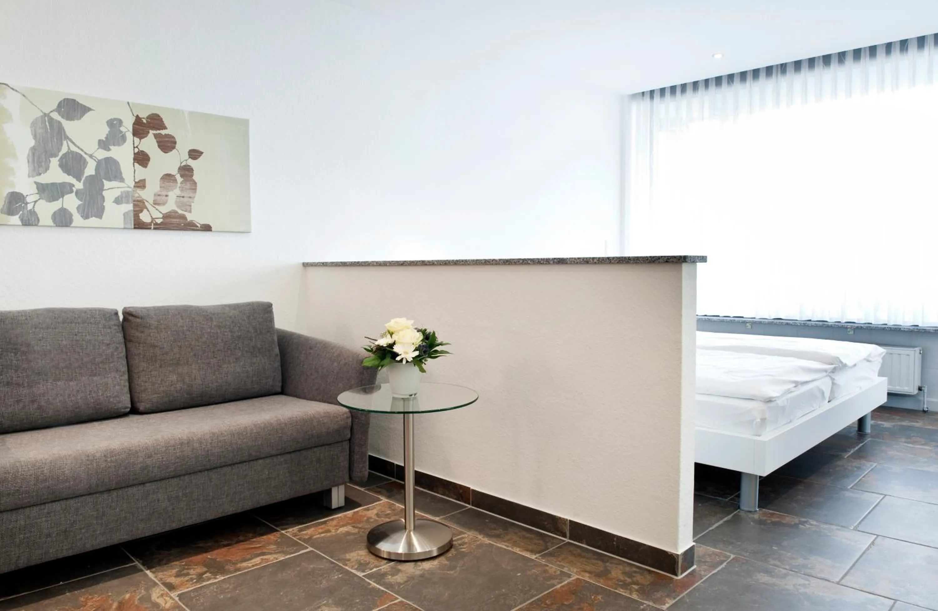 Living room, Bed in Appartements am Kleeblatt
