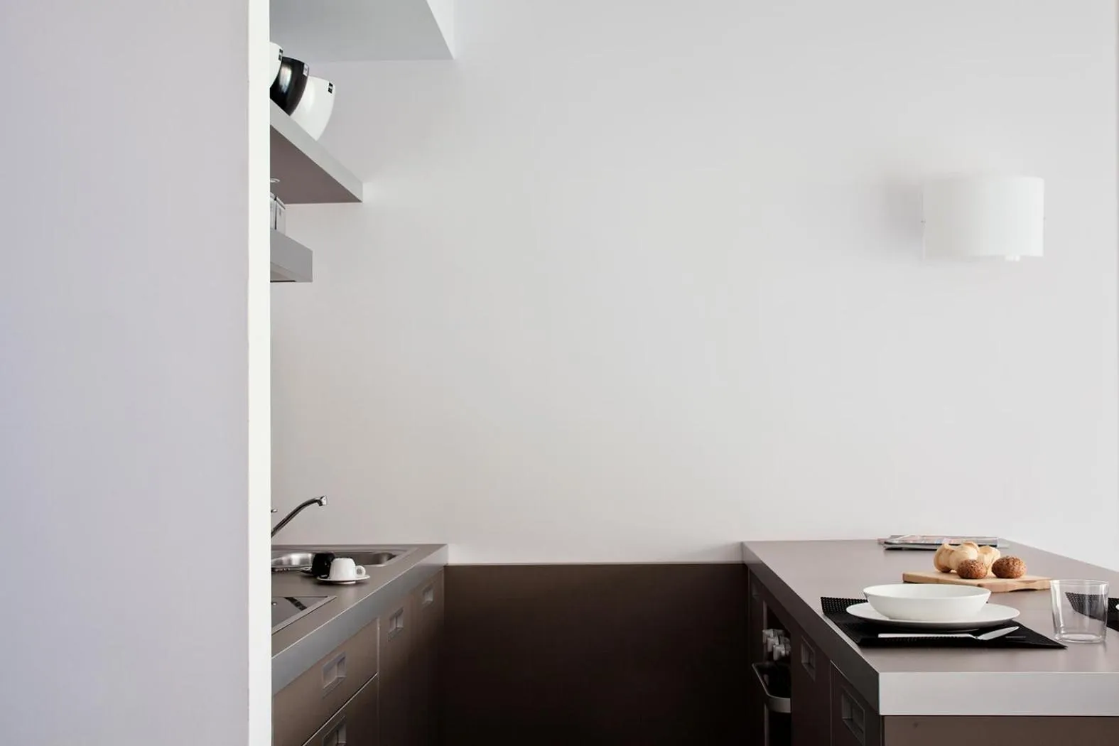 Kitchen or kitchenette in Zambala Luxury Apartments