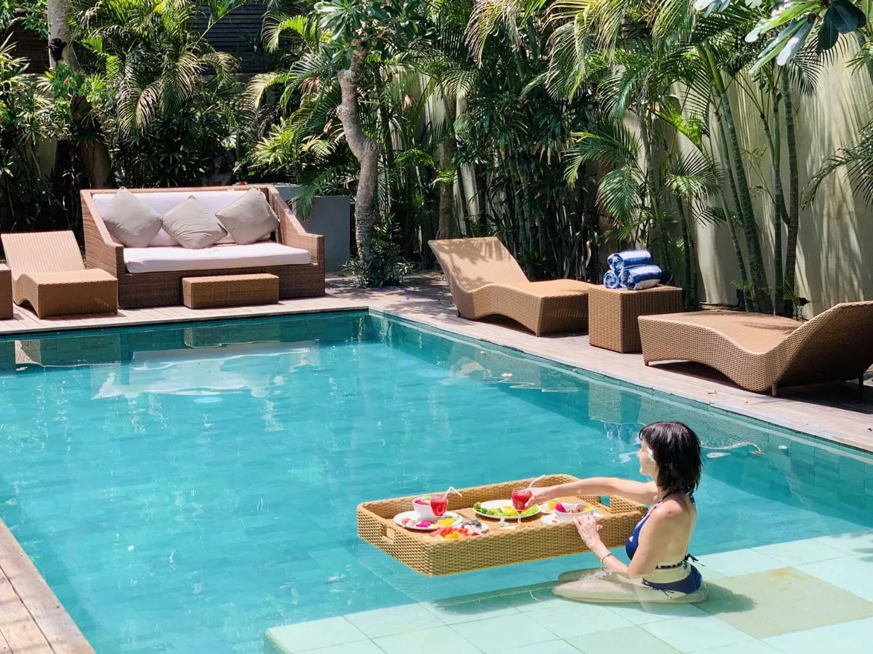 Breakfast in Beach Axis Villa, Seminyak