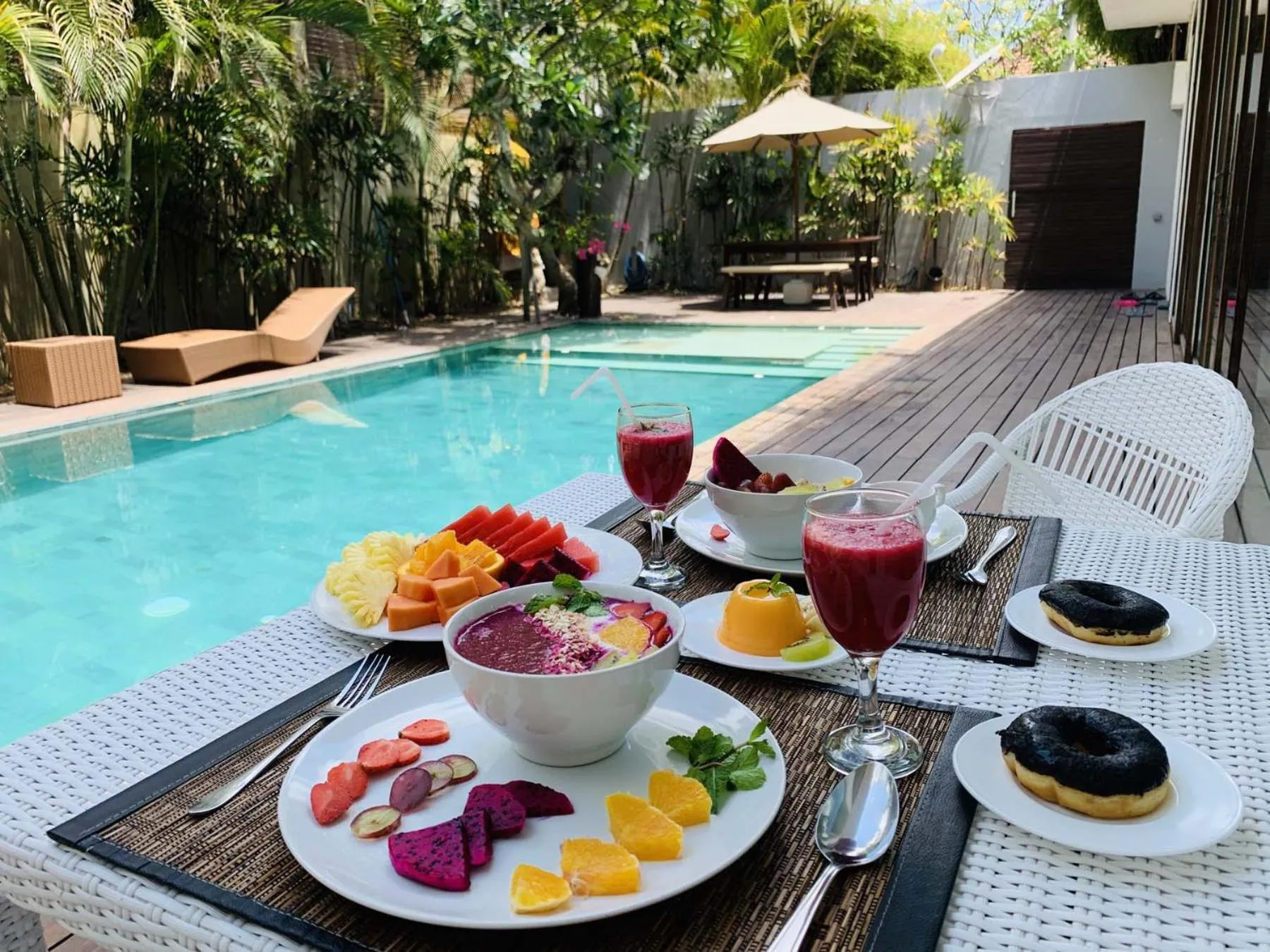 Breakfast in Beach Axis Villa, Seminyak
