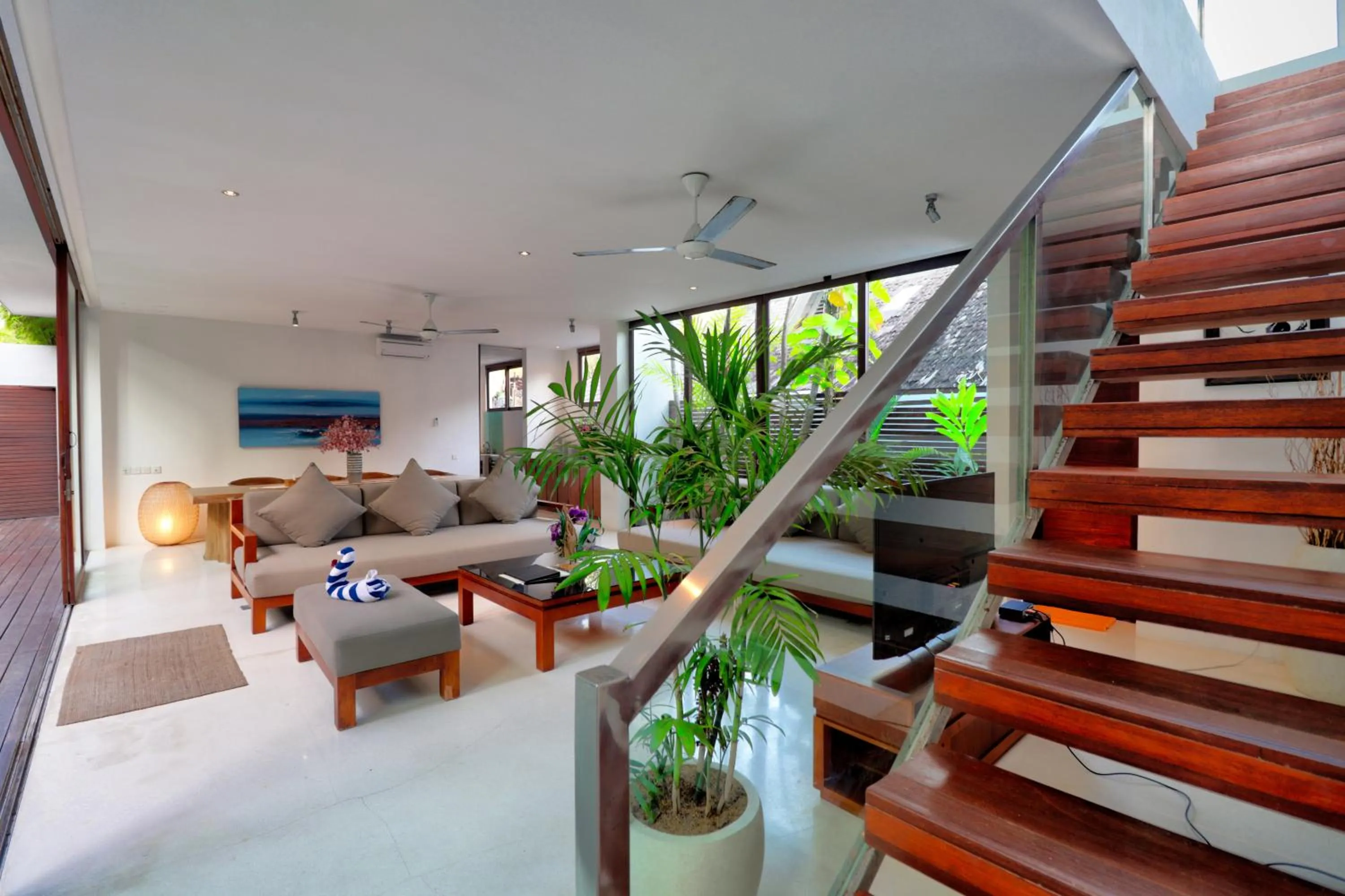 Living room in Beach Axis Villa, Seminyak