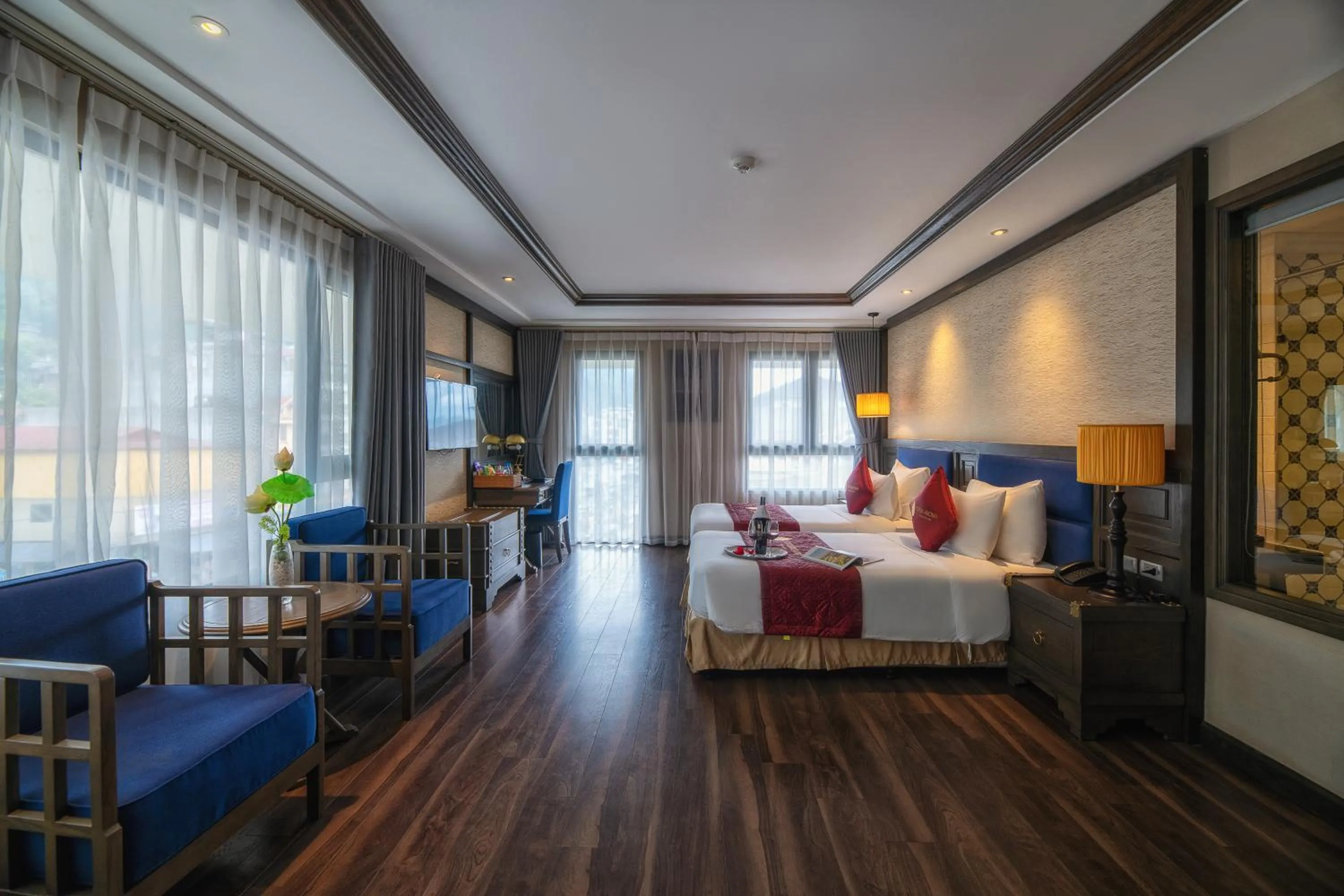 Photo of the whole room, Bed in Lotus Aroma Sapa Hotel