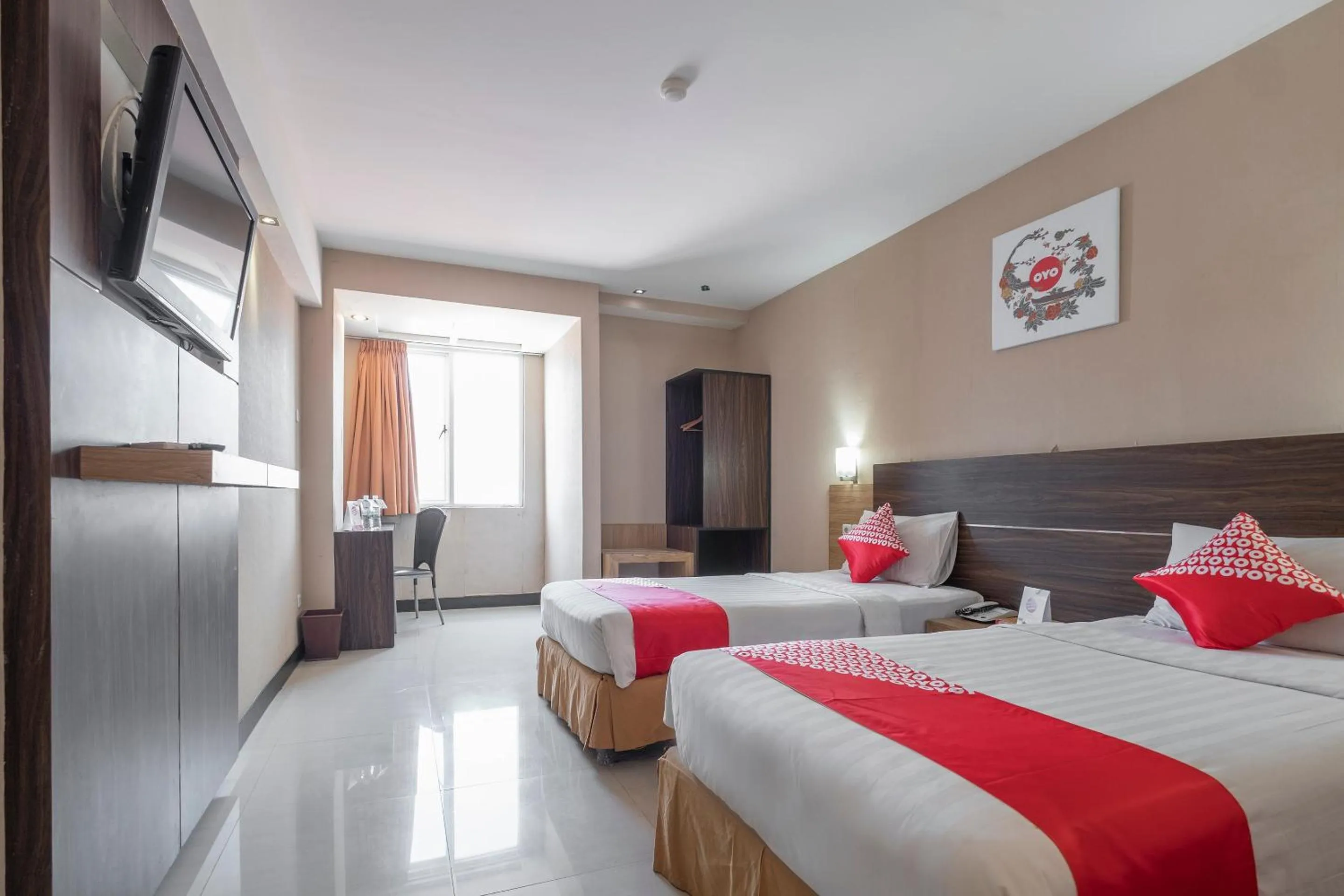 Bedroom in OYO 1081 Allson City Hotel Makassar