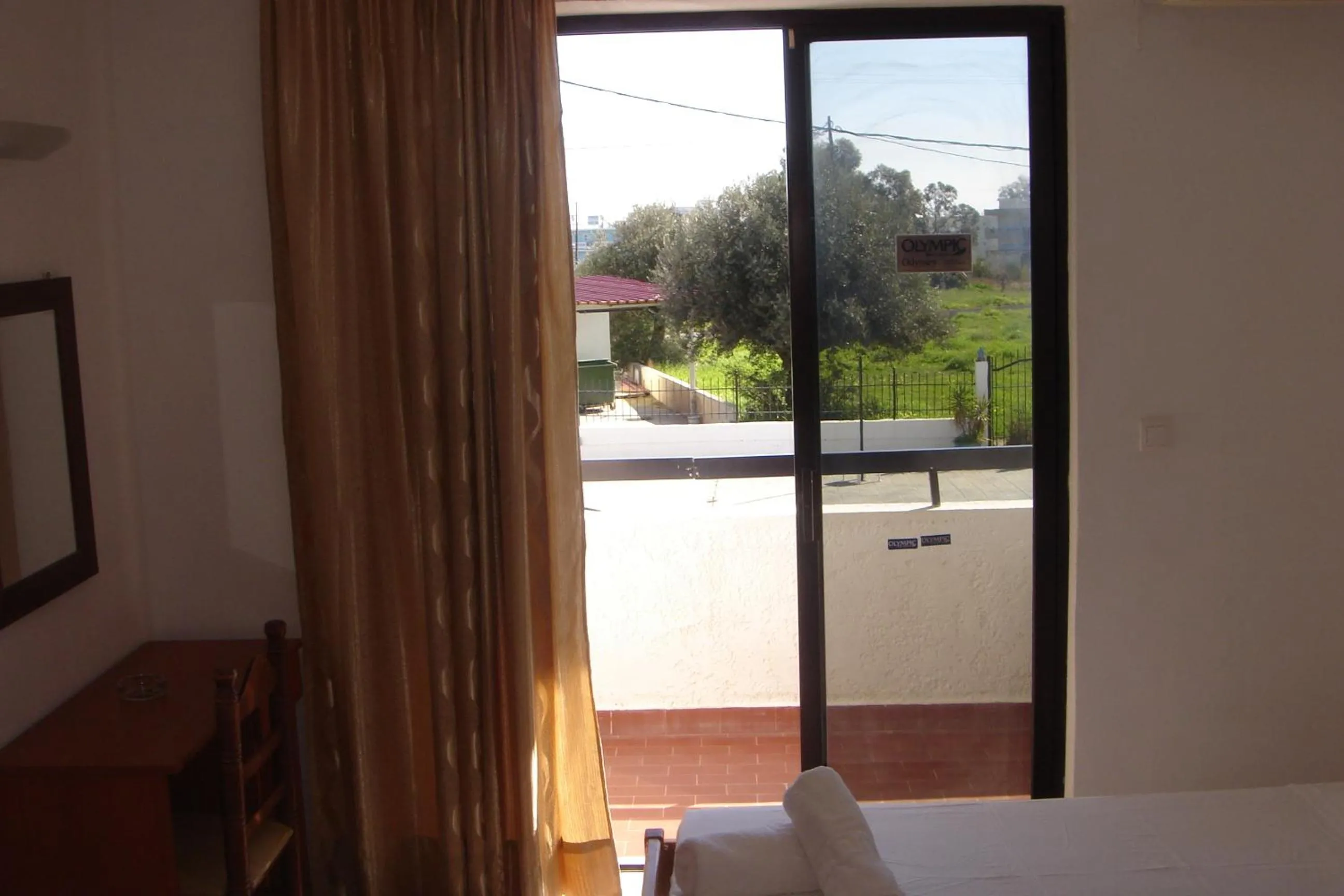 View (from property/room), Bed in Butterfly Studios, Faliraki