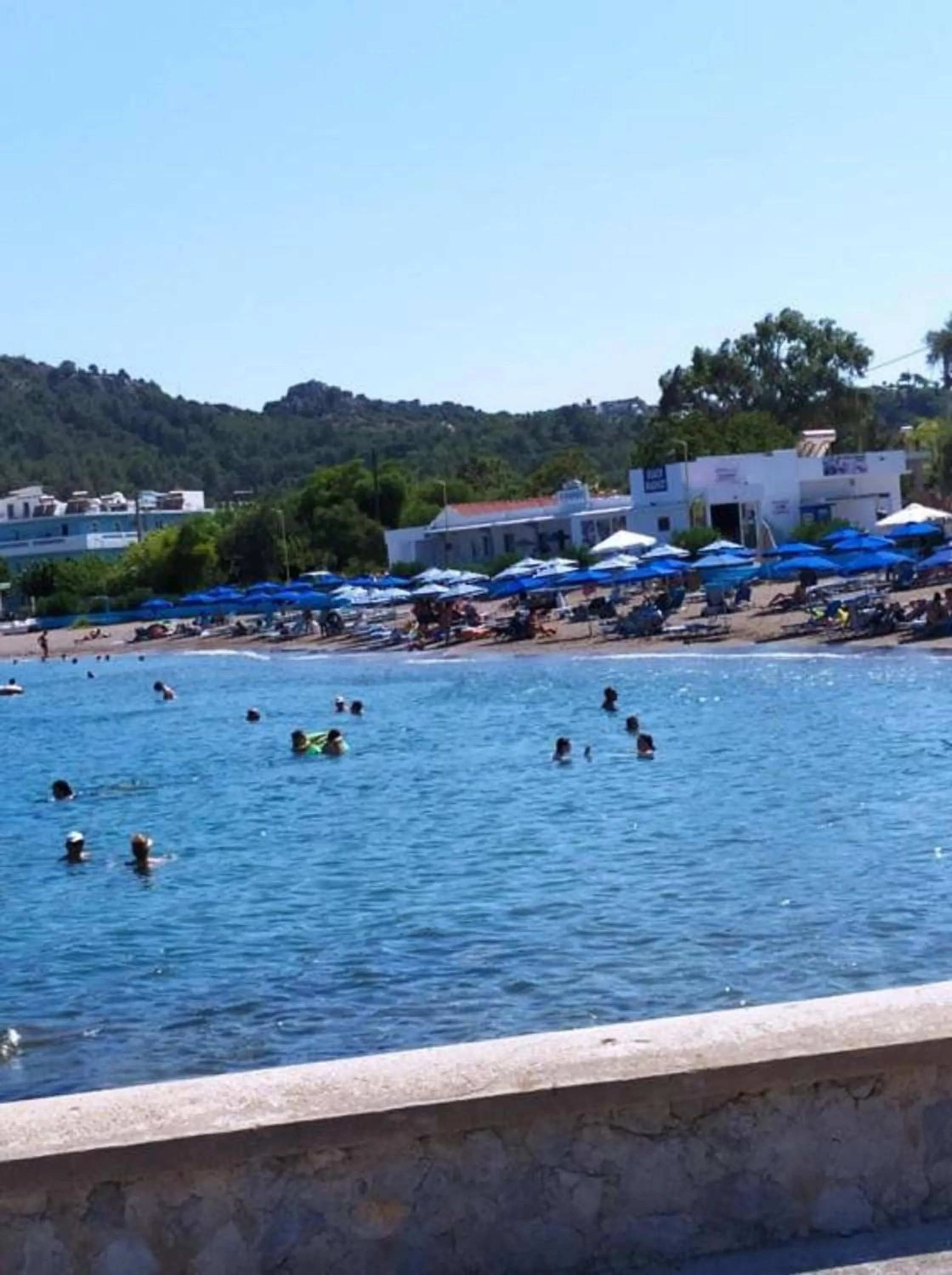 Beach in Butterfly Studios, Faliraki