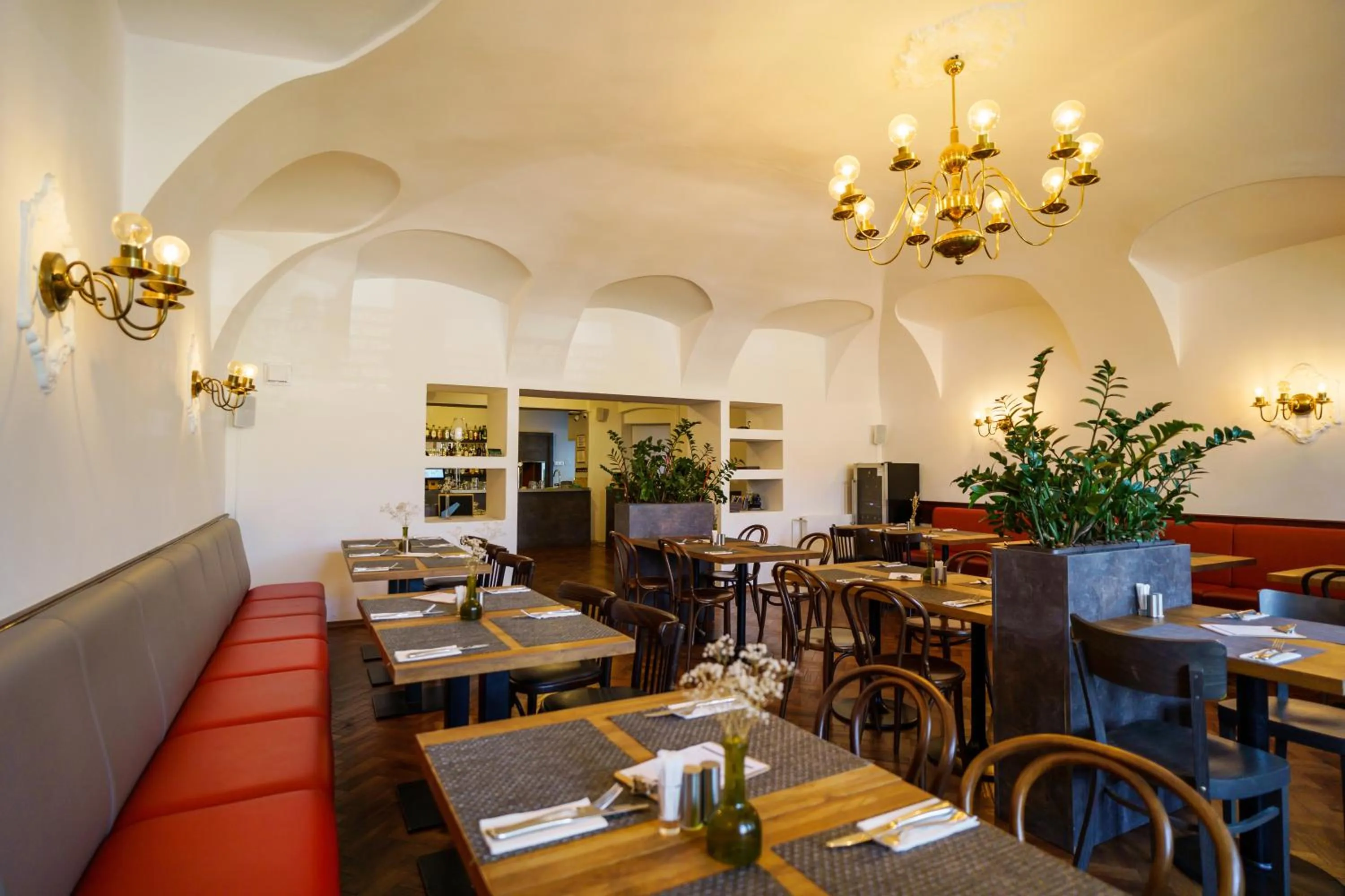 Food and drinks in Hotel U Labutě