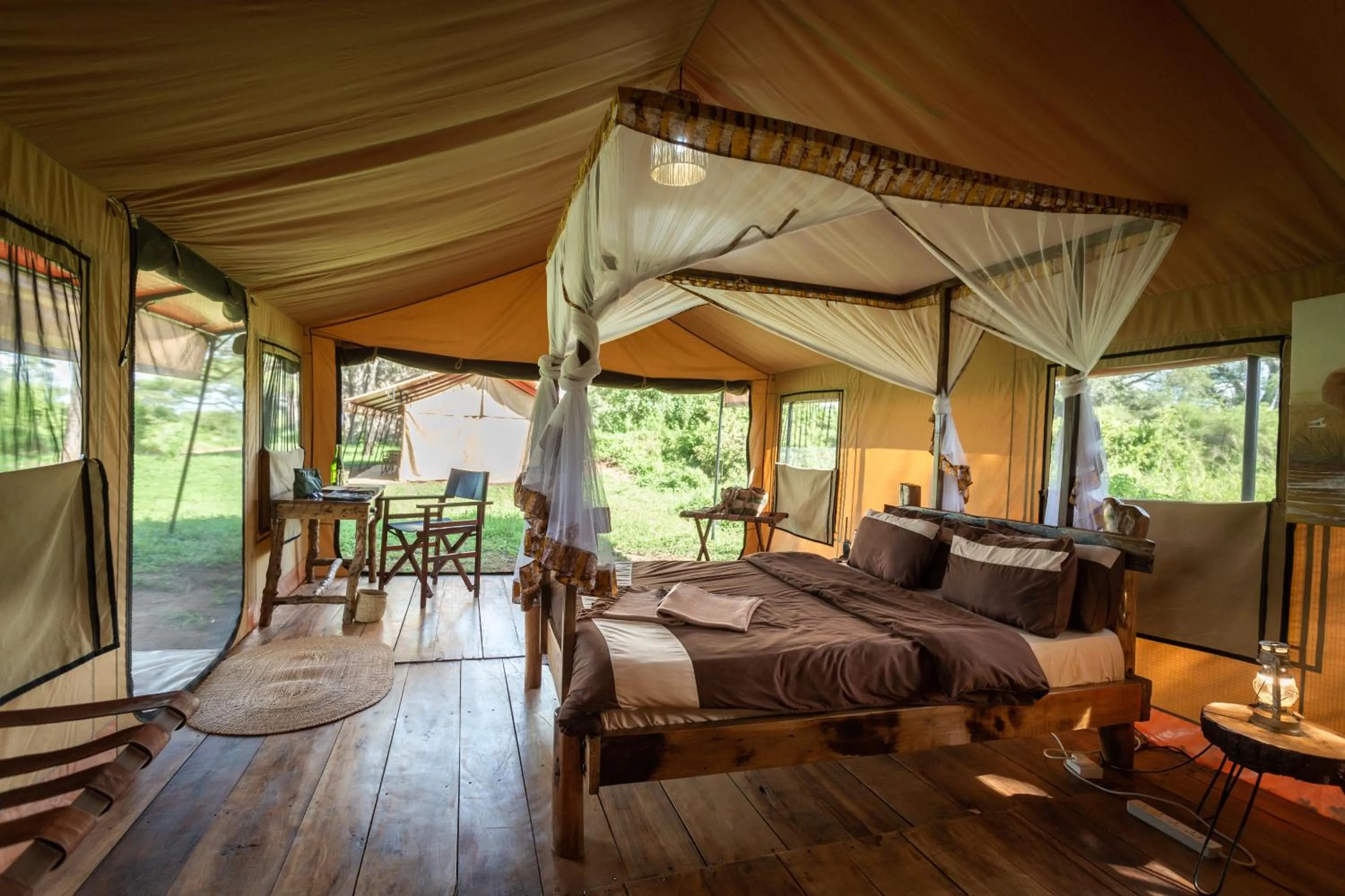 Bedroom, Bed in Baobab Tented Camp