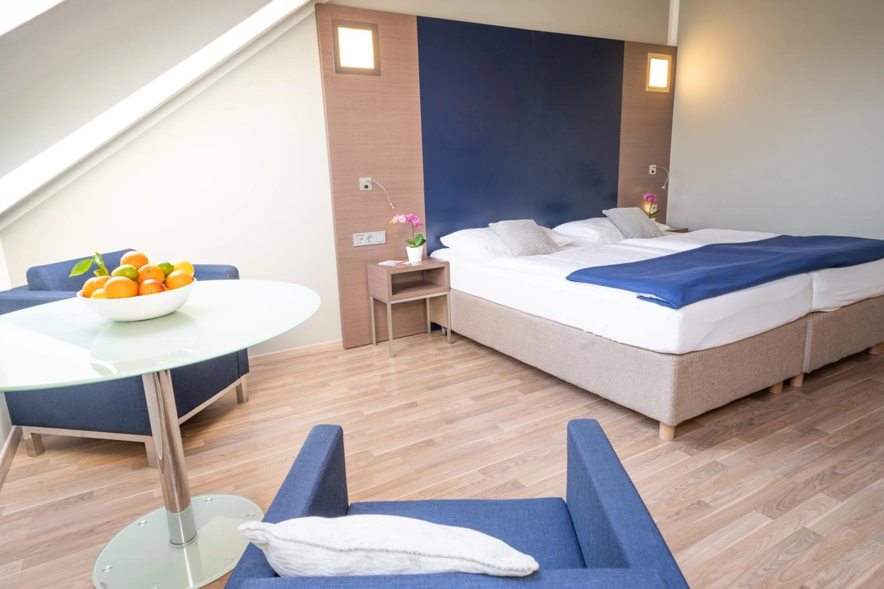 Bed in Hotel Orangerie