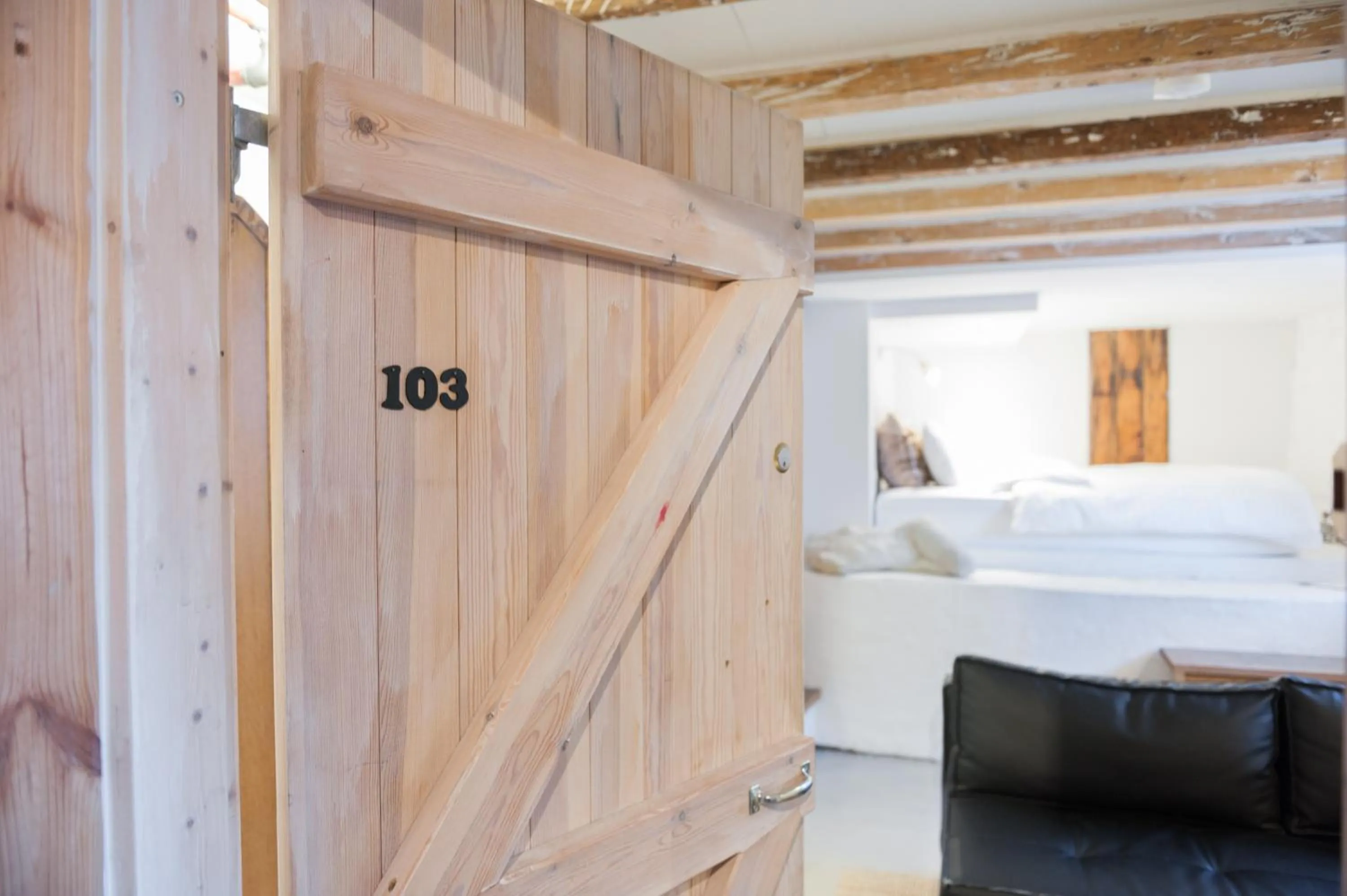 Decorative detail, Bed in Reykjavík Treasure B&B