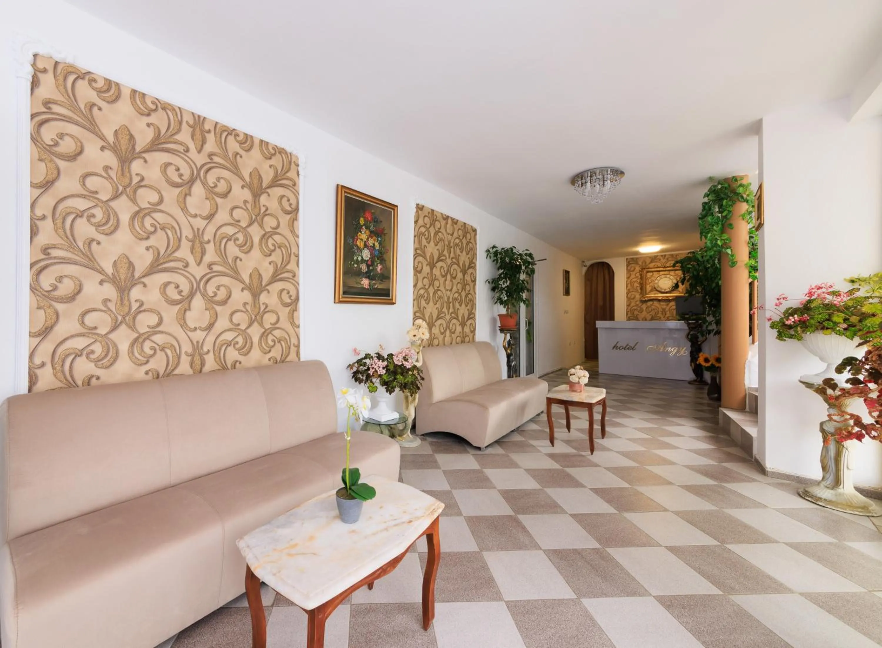 Lobby or reception in Hotel Angy