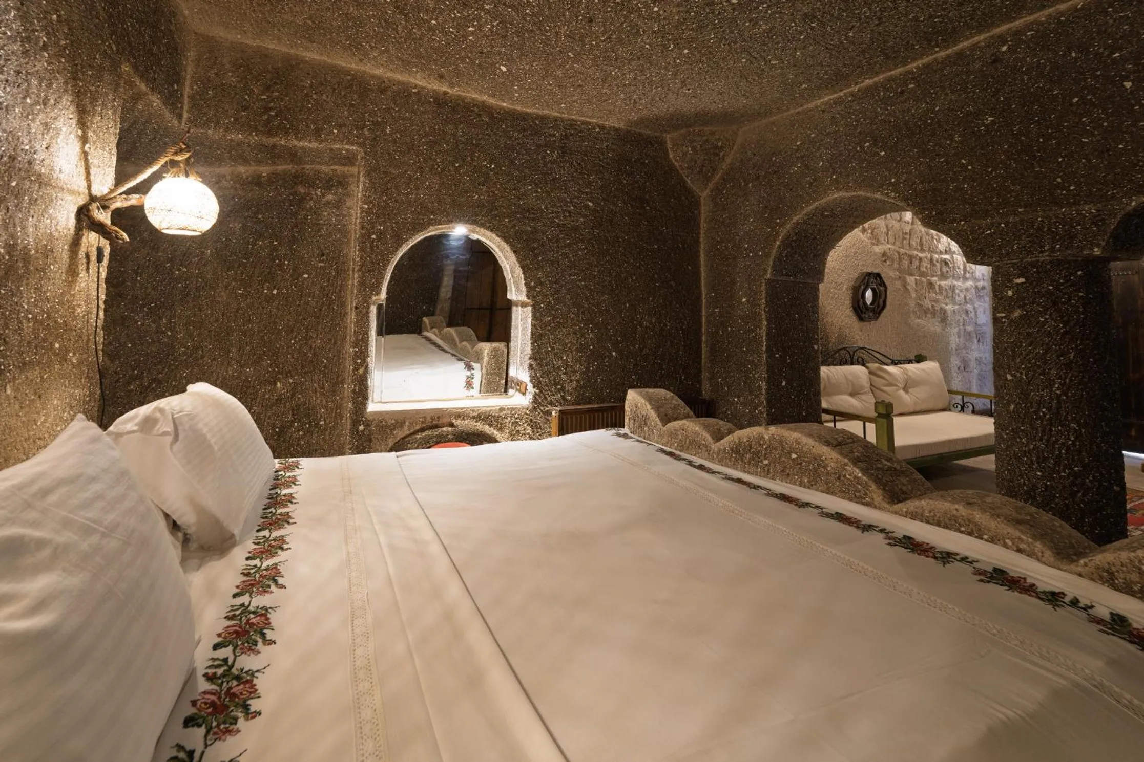 Bed in Grand Cave Suites
