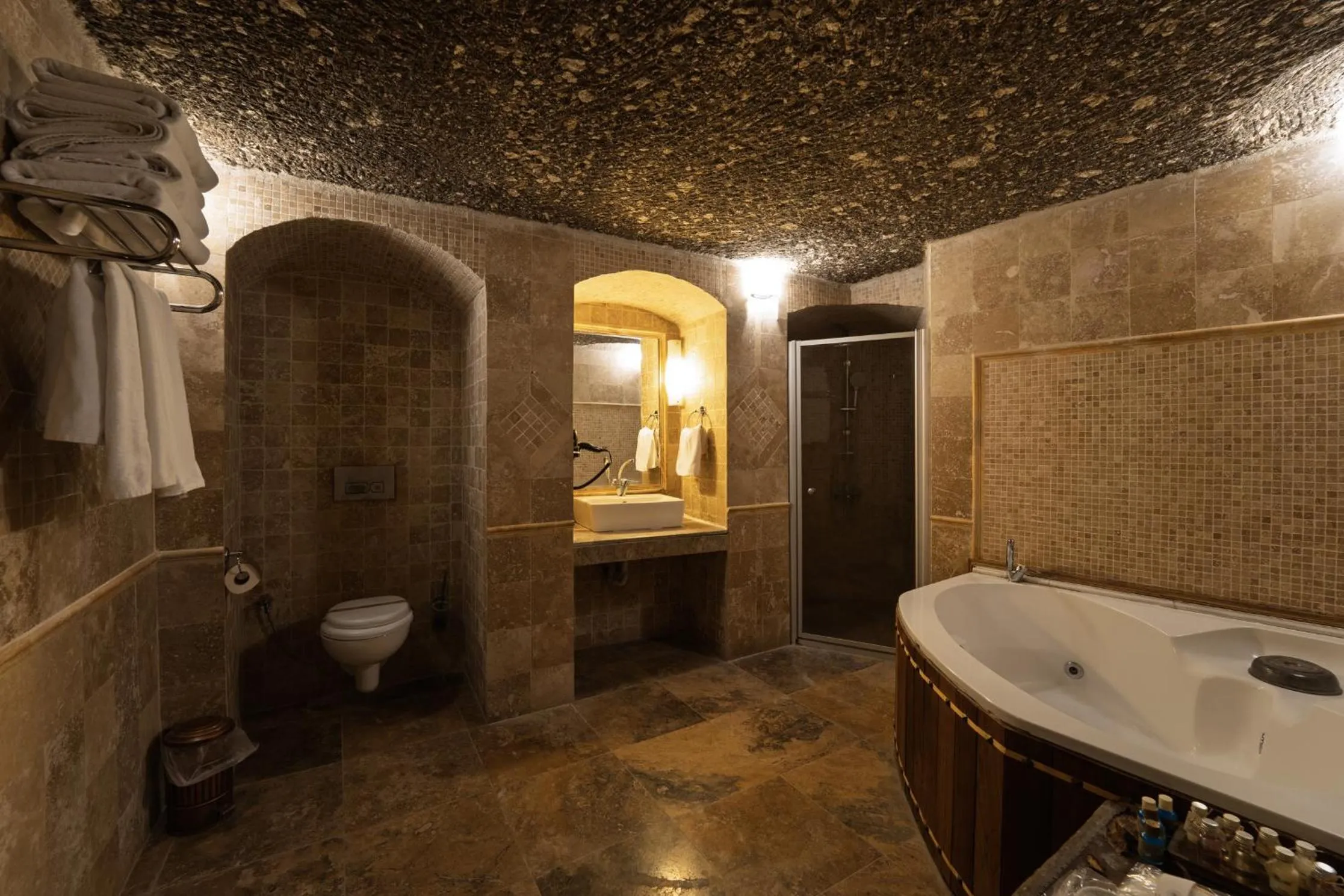 Shower in Grand Cave Suites