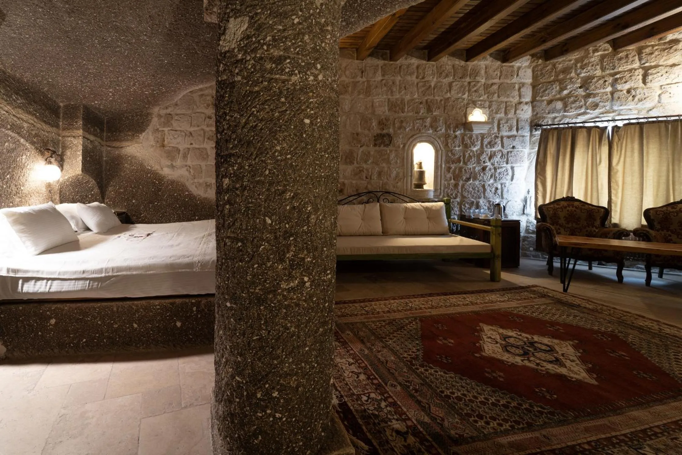 Bed in Grand Cave Suites
