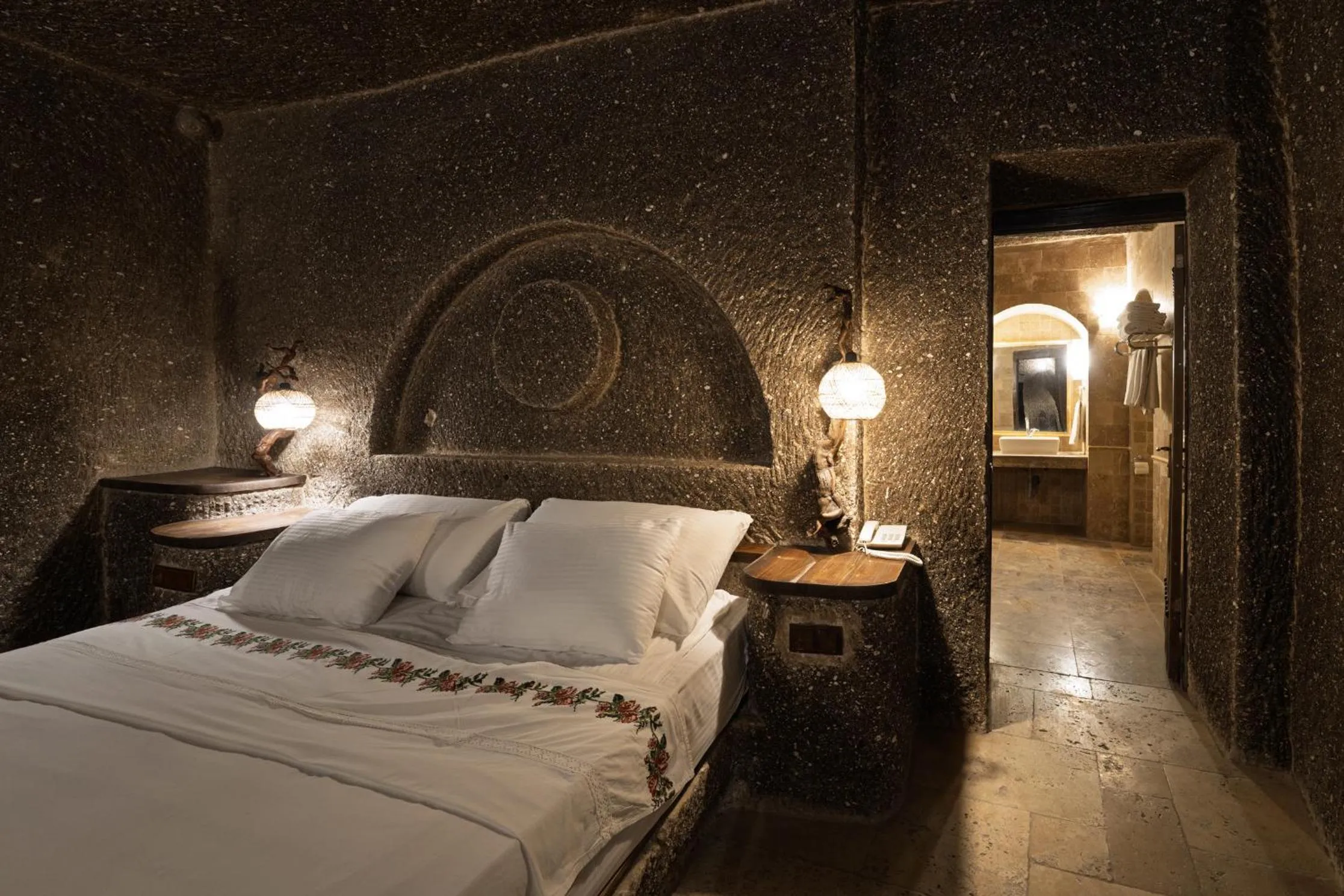 Bed in Grand Cave Suites
