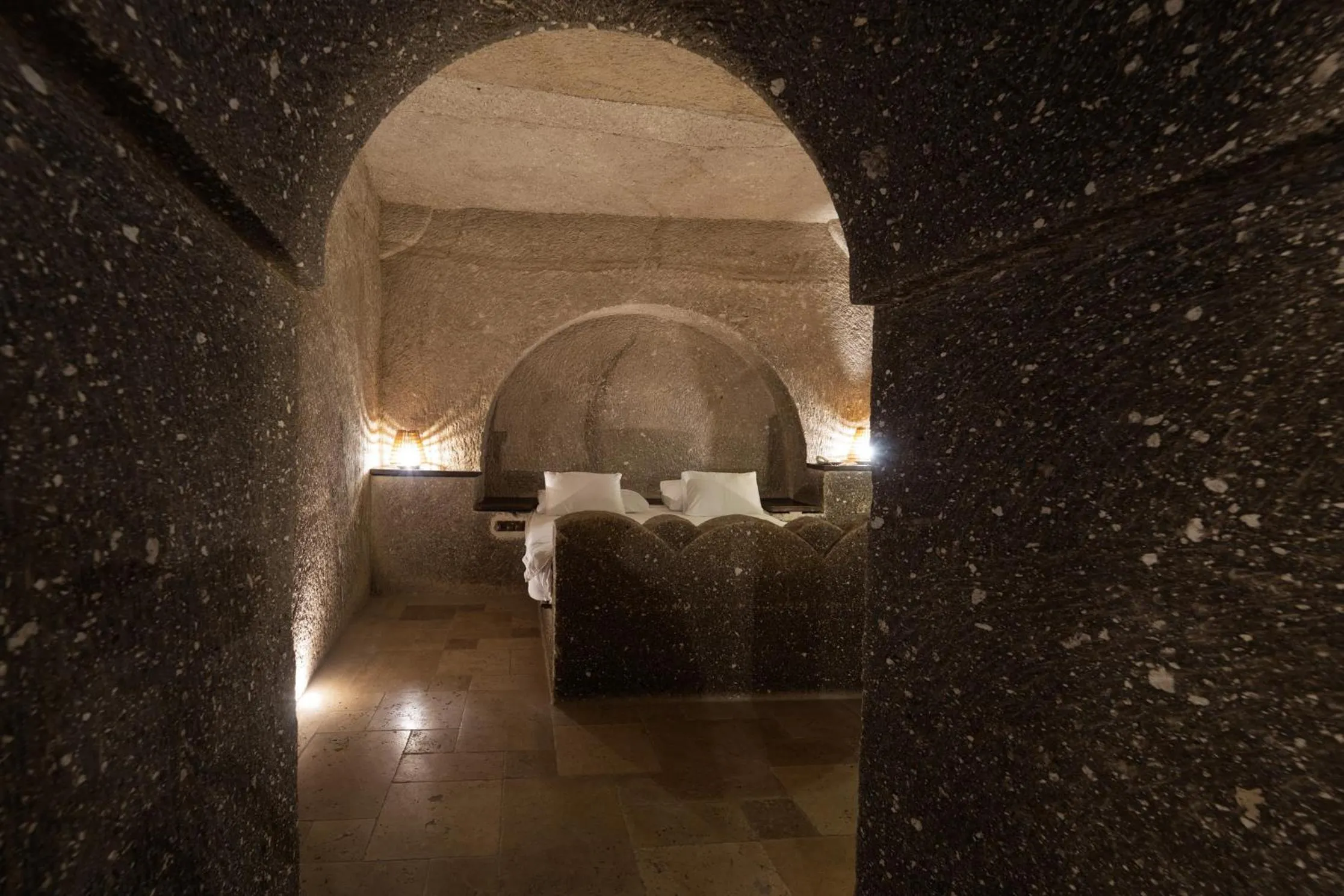 Bed in Grand Cave Suites