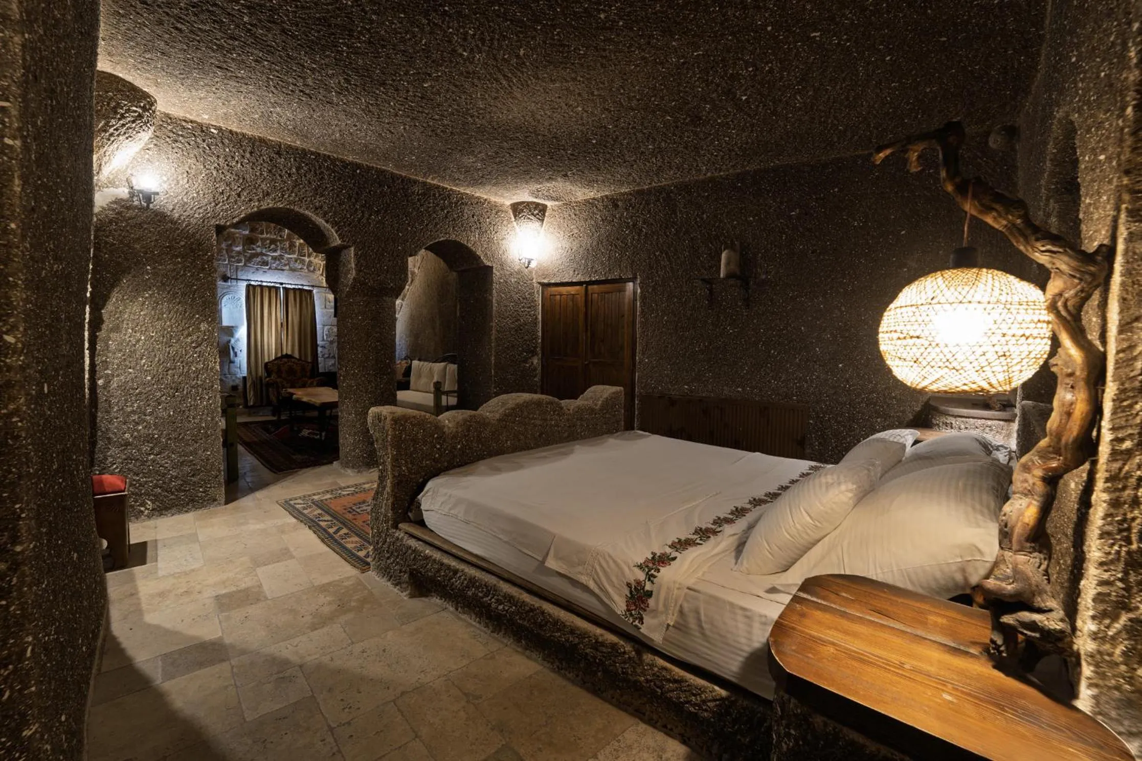 Bed in Grand Cave Suites