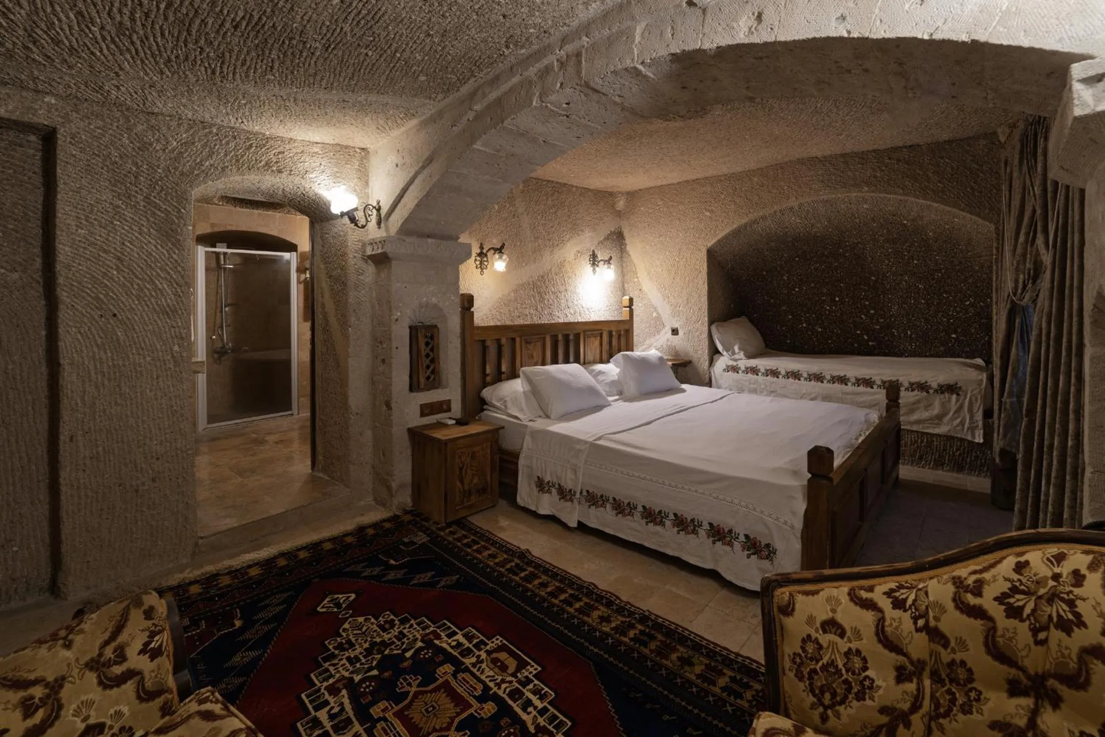 Bed in Grand Cave Suites