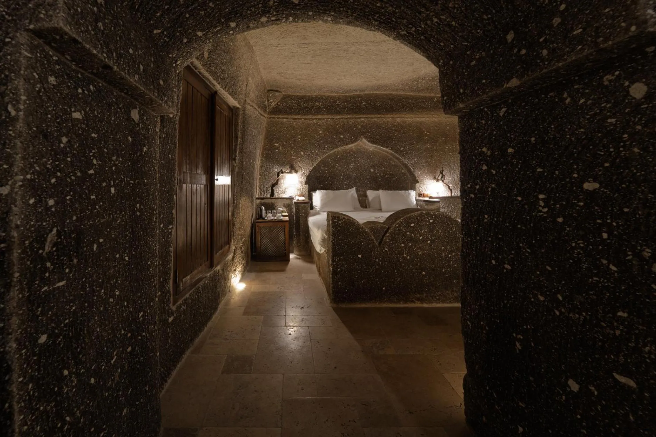 Bed in Grand Cave Suites