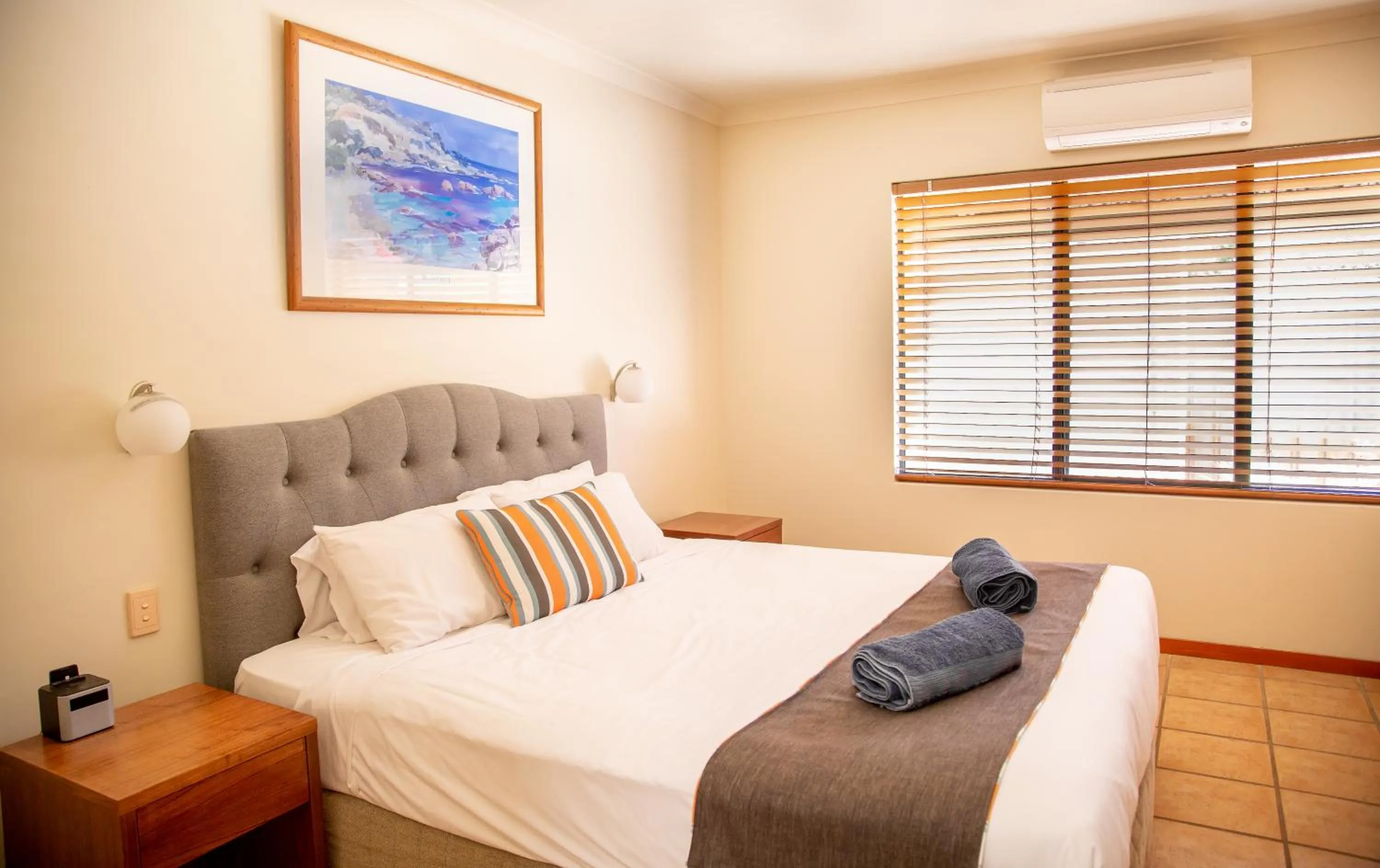 Bed in Presidential Bungalow