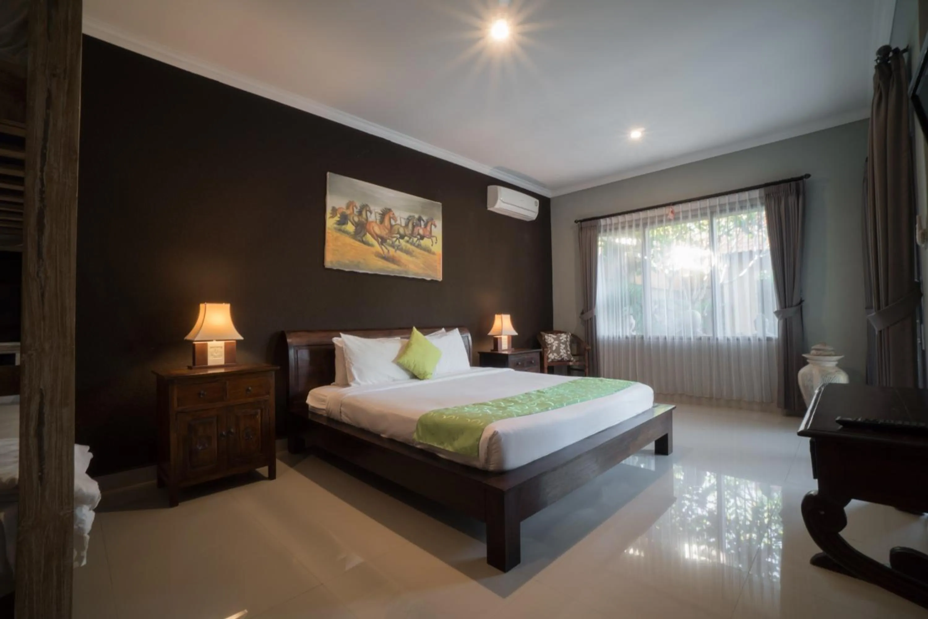 Bedroom, Bed in The Catur Villa Seminyak