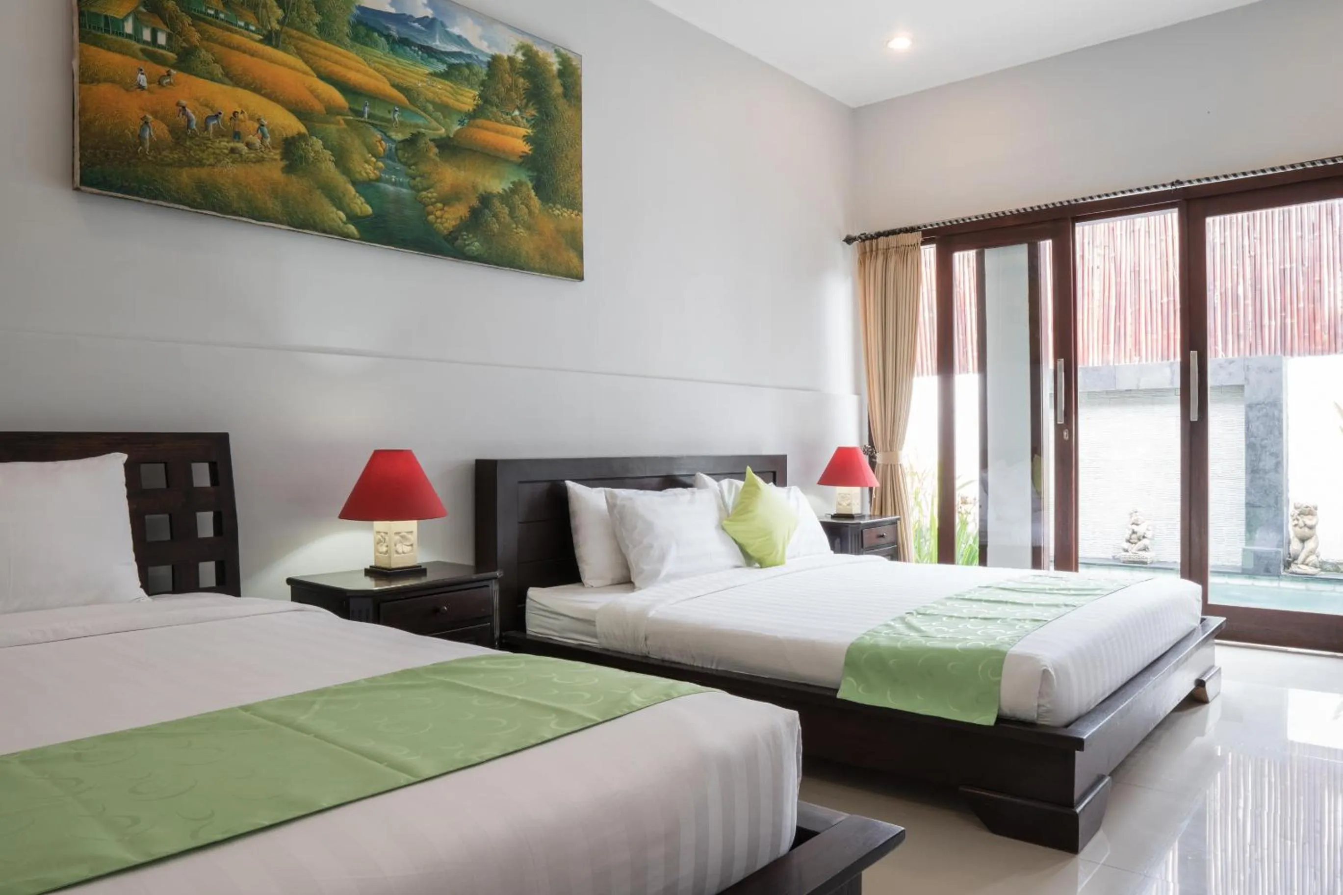 Bed in The Catur Villa Seminyak