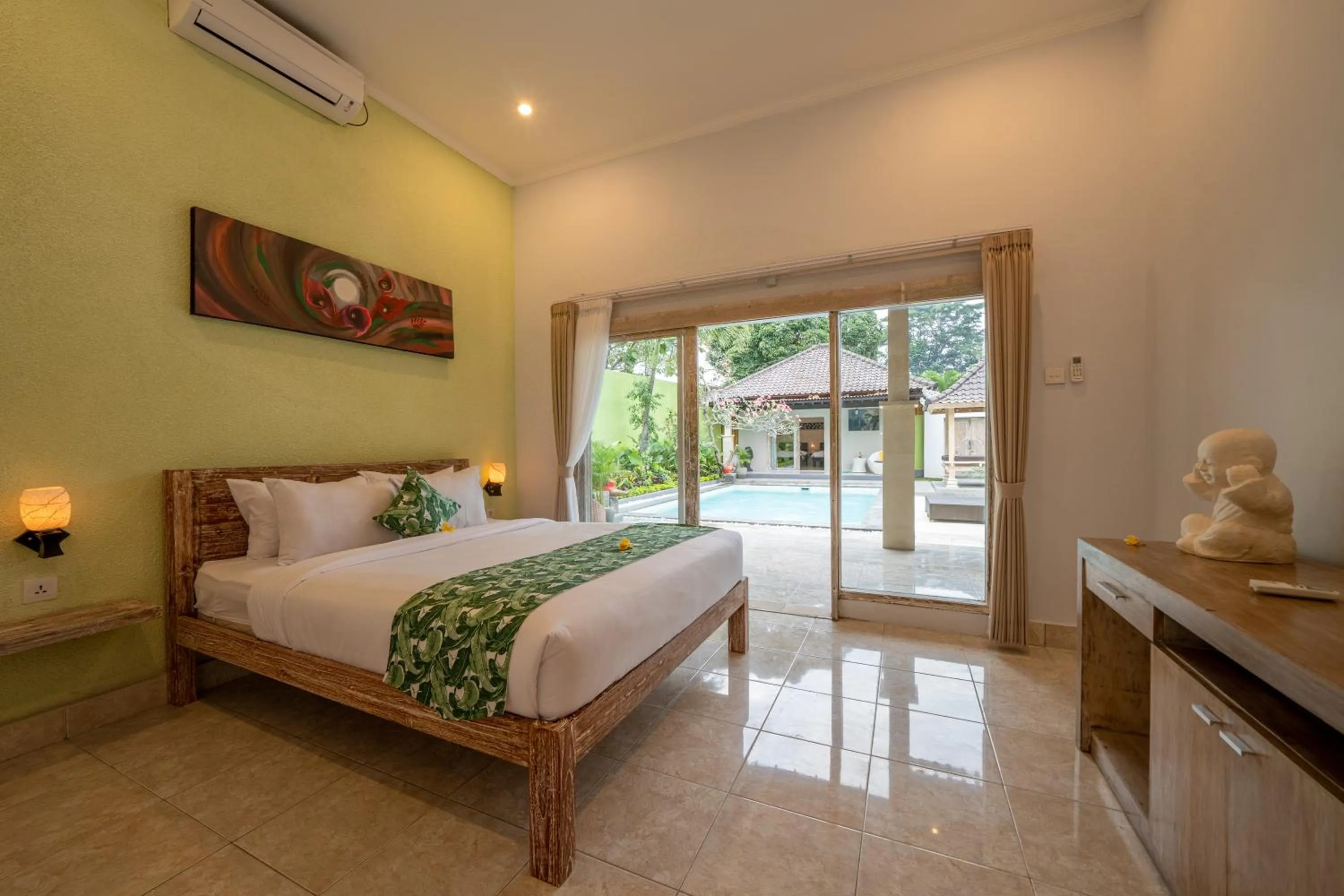 Bedroom, Bed in The Catur Villa Seminyak