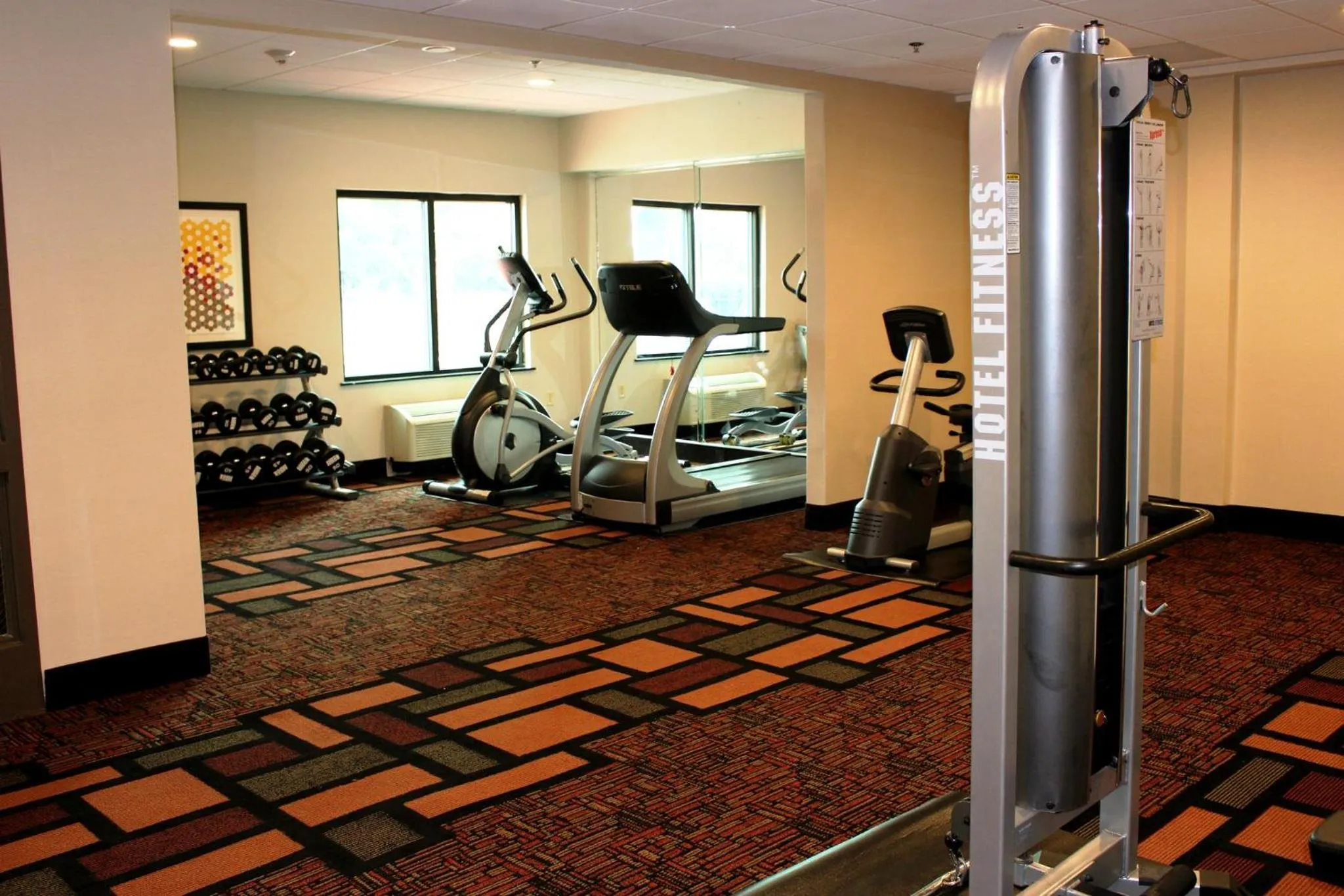 Fitness centre/facilities in Holiday Inn Express & Suites Mobile West I-10 by IHG