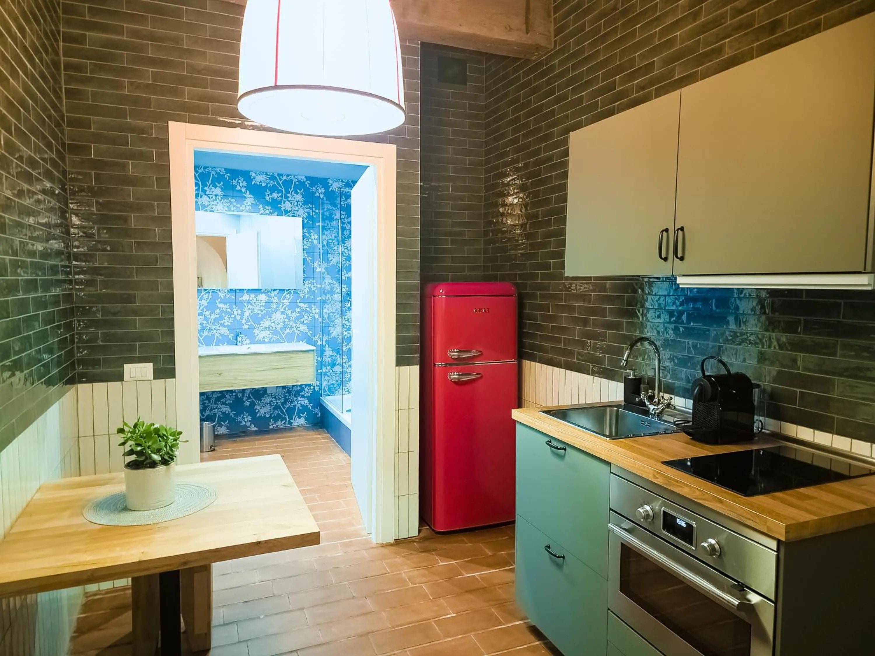 Kitchen or kitchenette in Navona Colors Hotel
