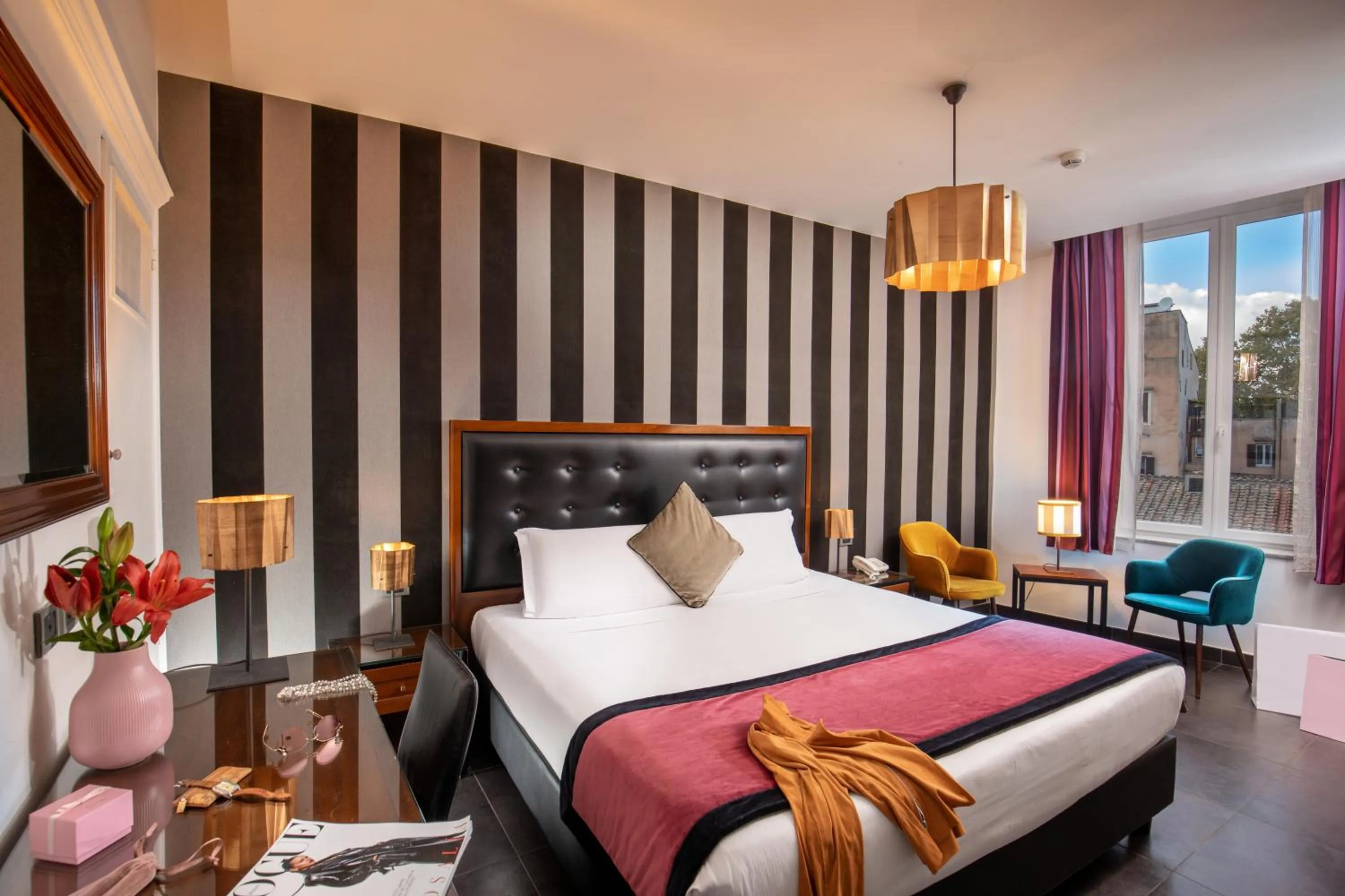 Bed in Navona Colors Hotel