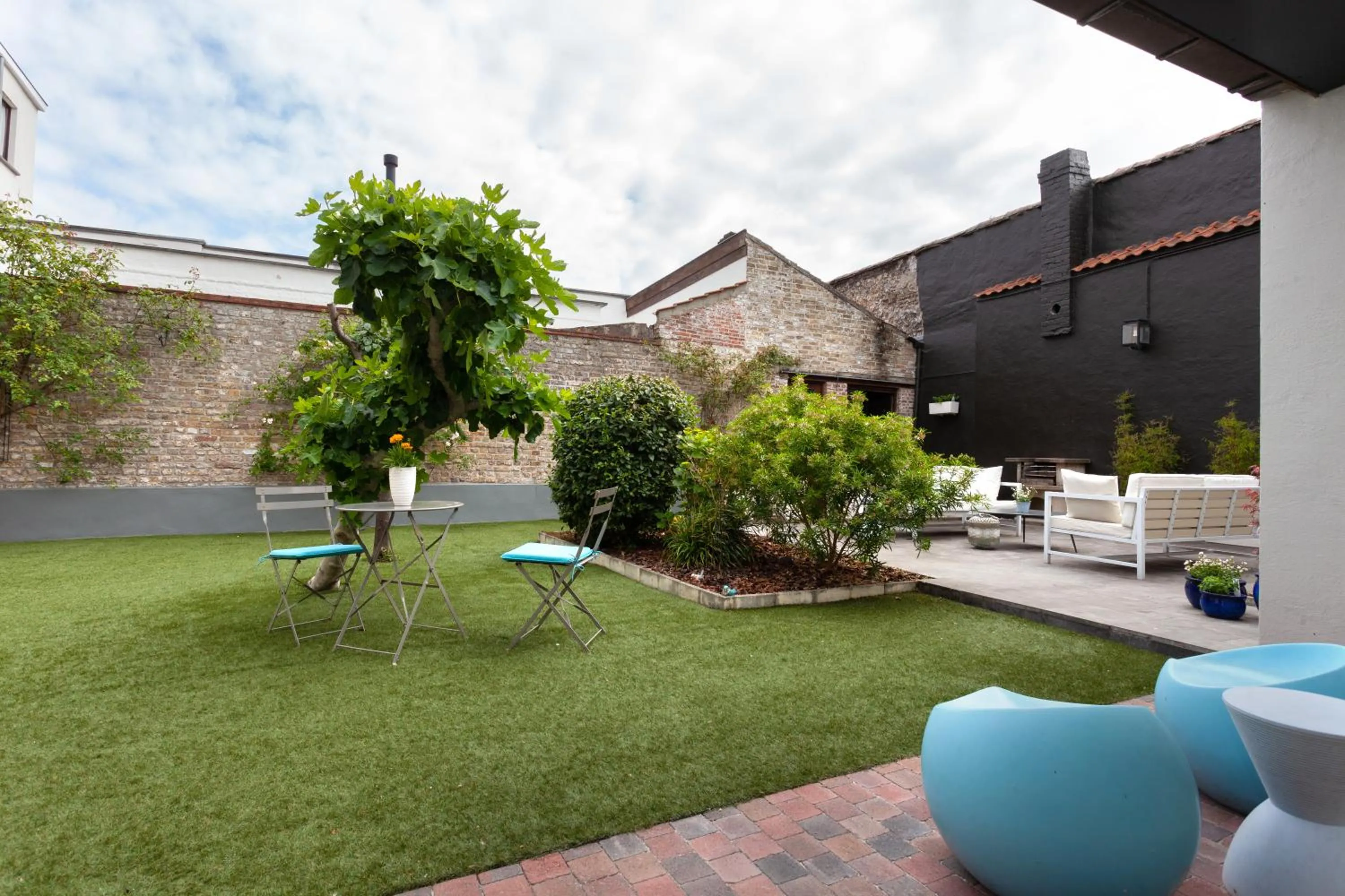 Garden in Boutique B&B The Townhouse