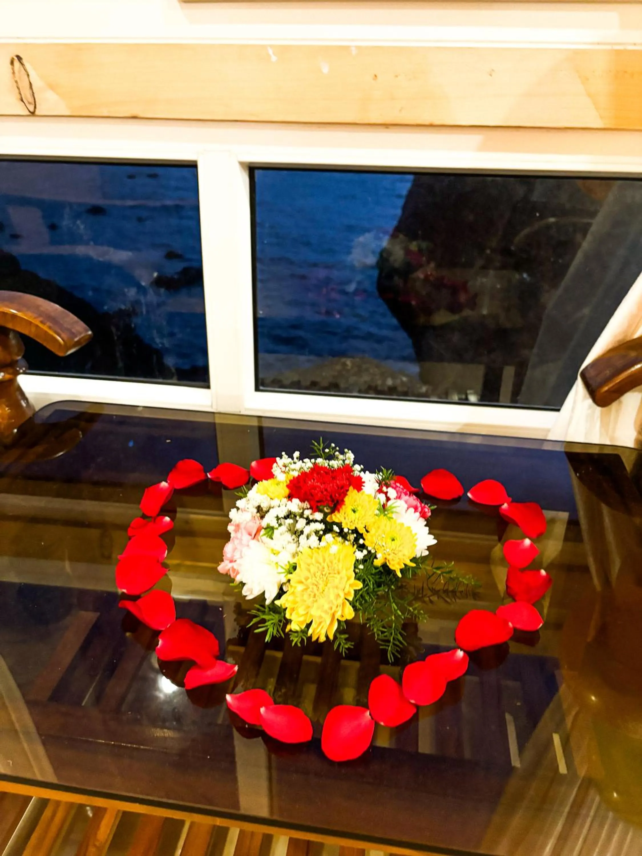 Seating area in Red Crab Eco Resorts