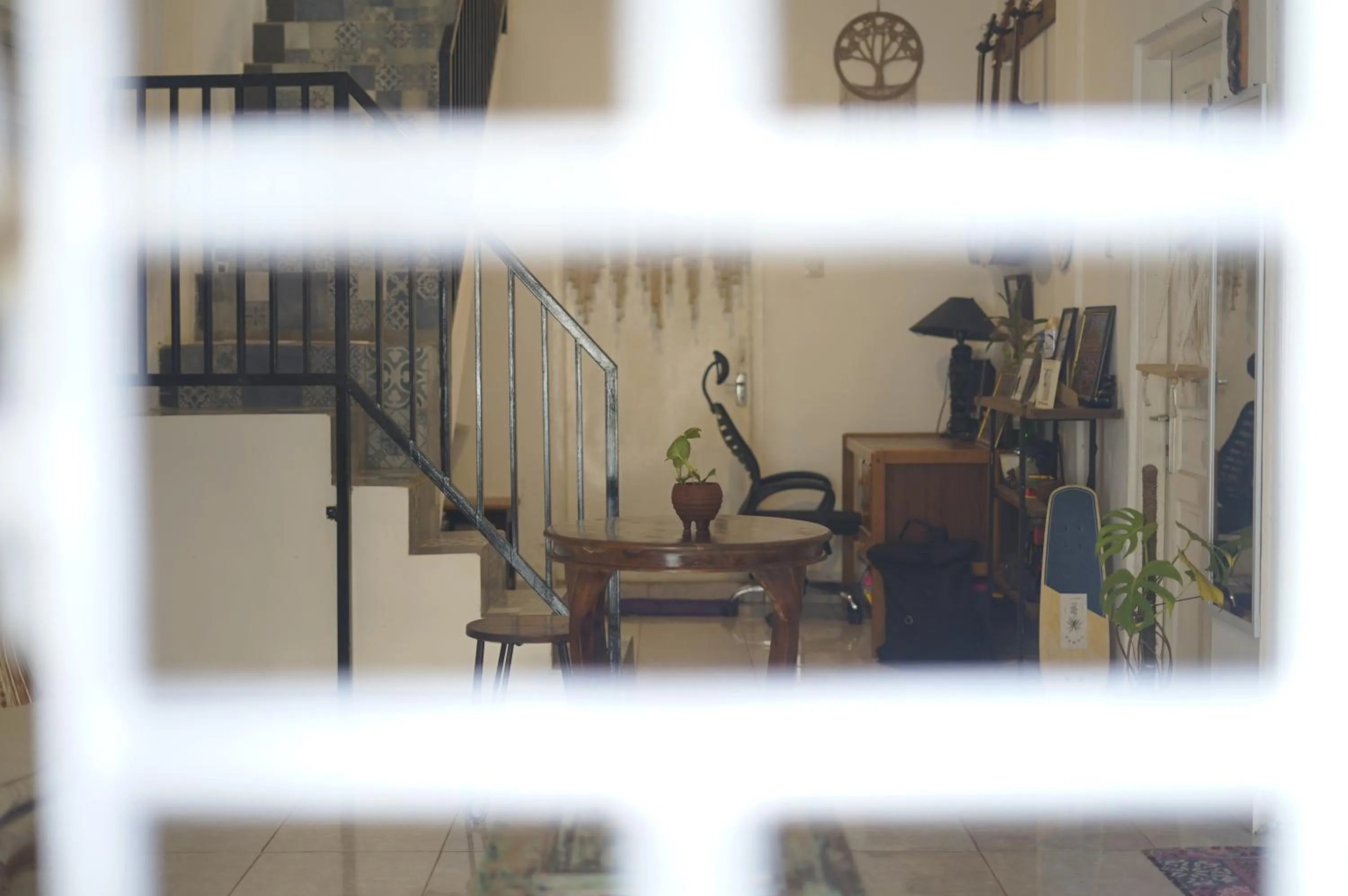 Living room in Oke Baik Hostel