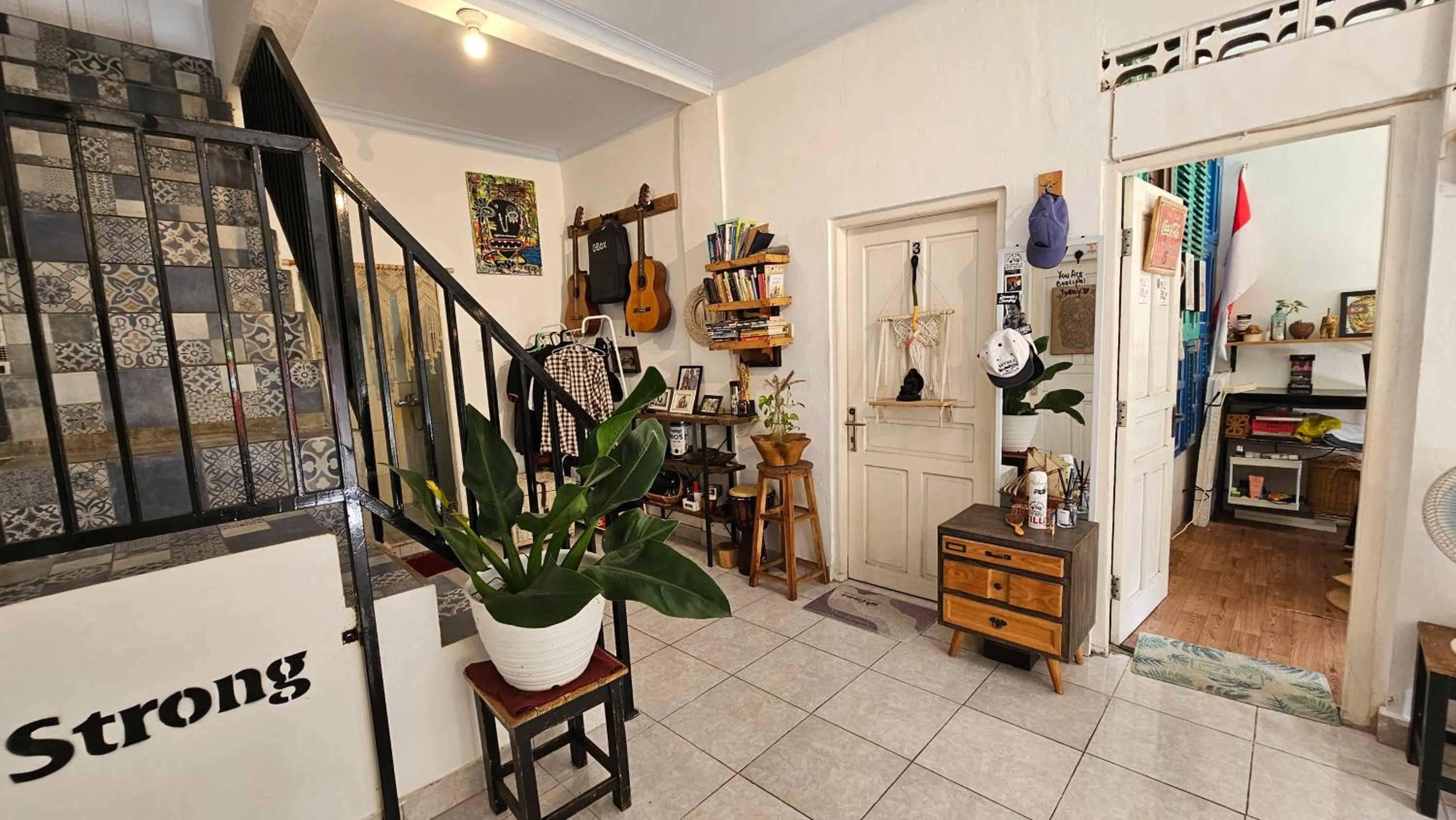 Library in Oke Baik Hostel