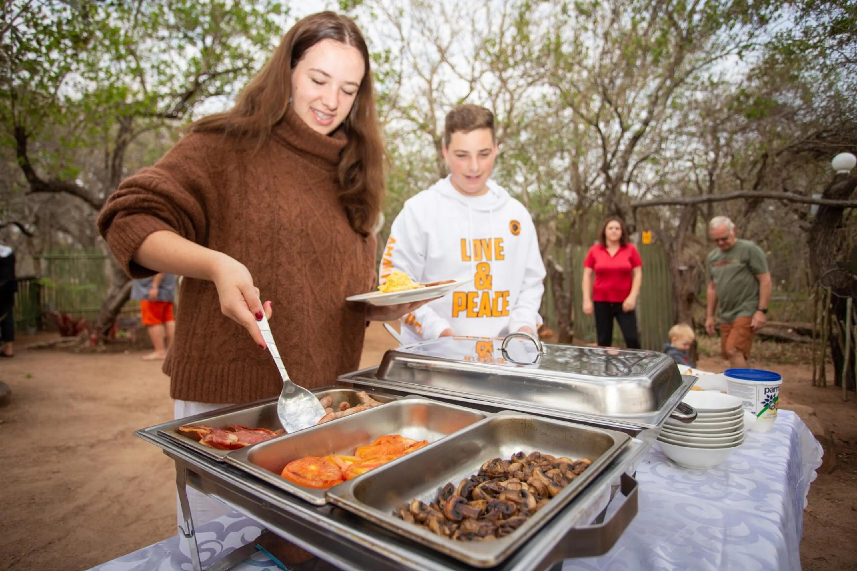 Breakfast in Doringpoort Lodge