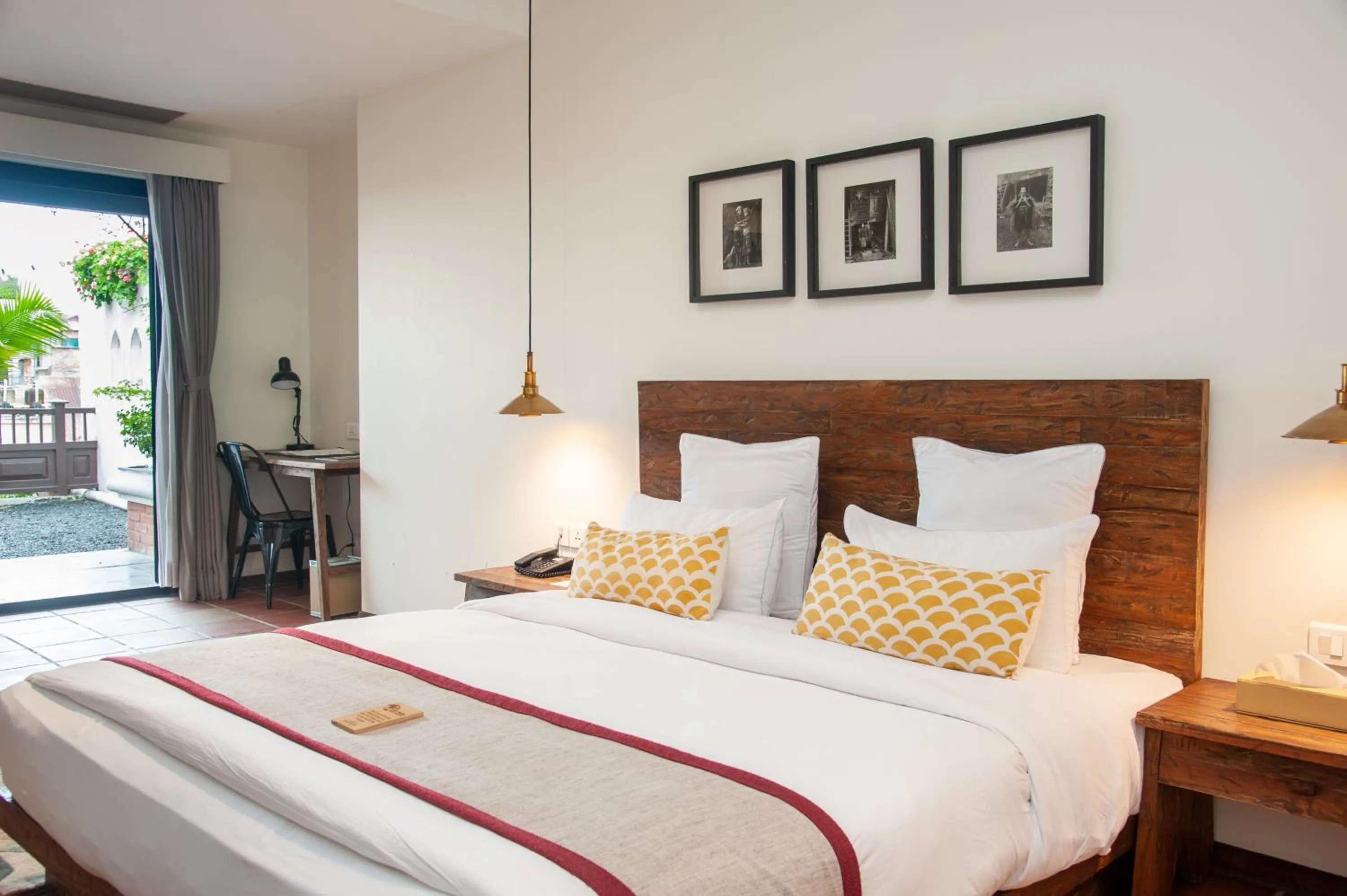 Bed in Hotel Roadhouse, Thamel, Kathmandu- Contemporary Boutique