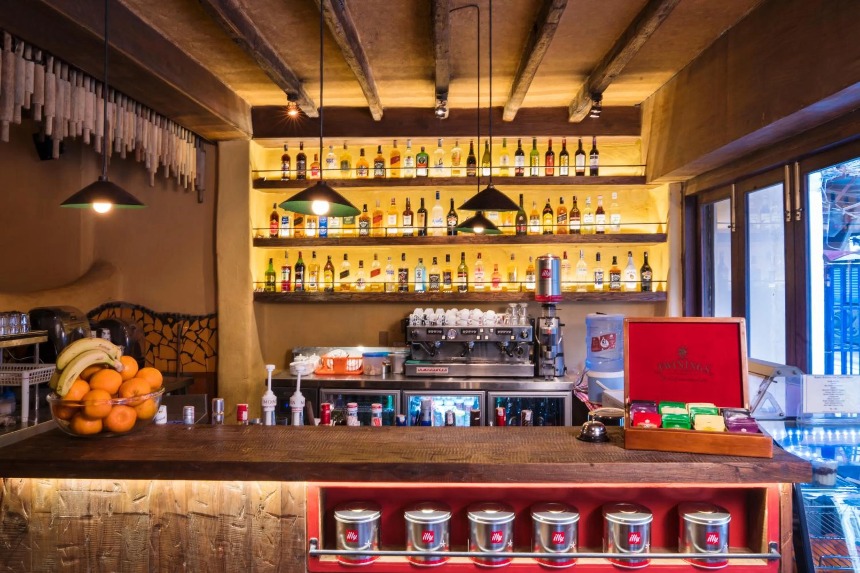 Lounge or bar in Hotel Roadhouse, Thamel, Kathmandu- Contemporary Boutique