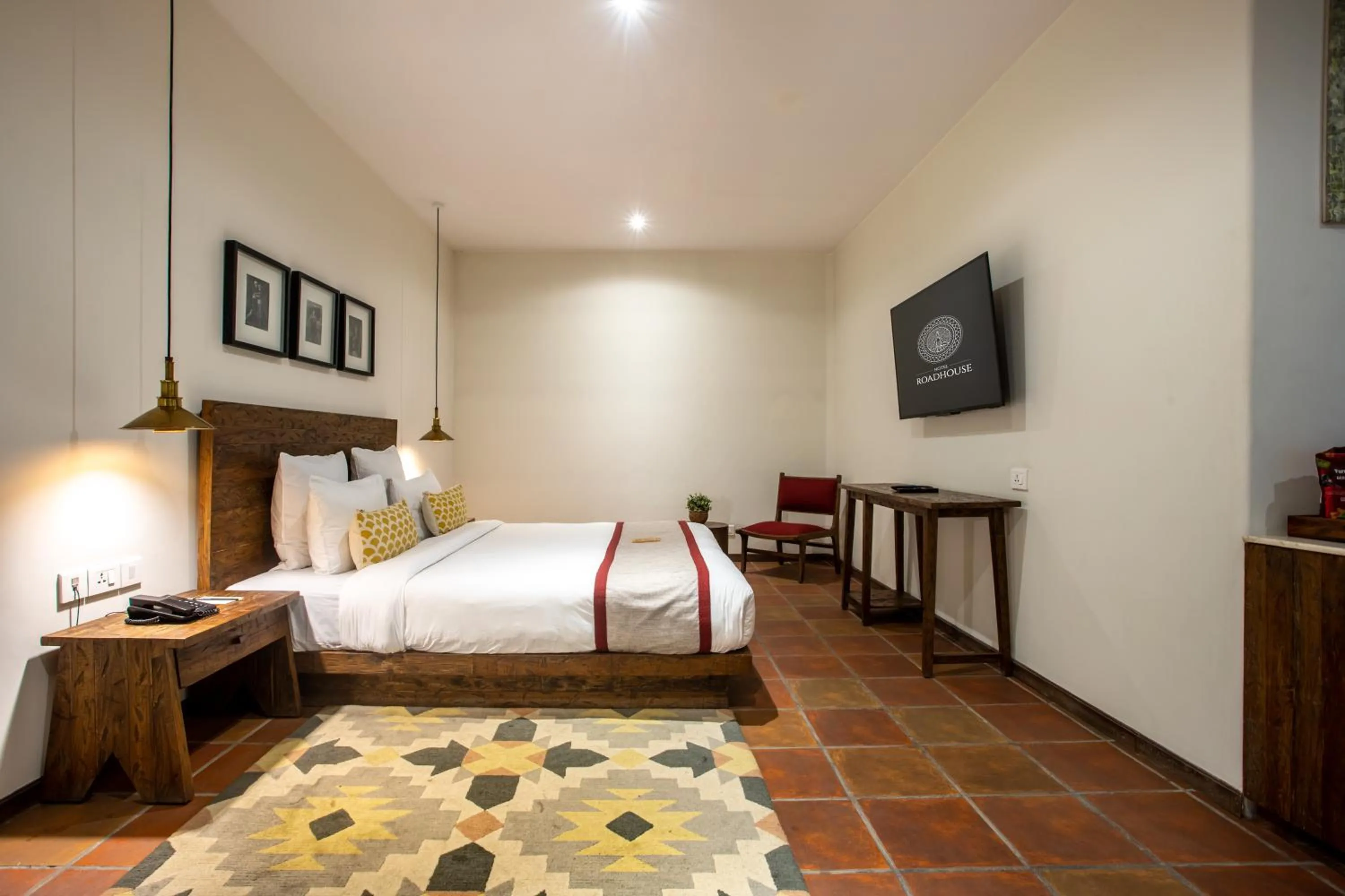 Bed in Hotel Roadhouse, Thamel, Kathmandu- Contemporary Boutique