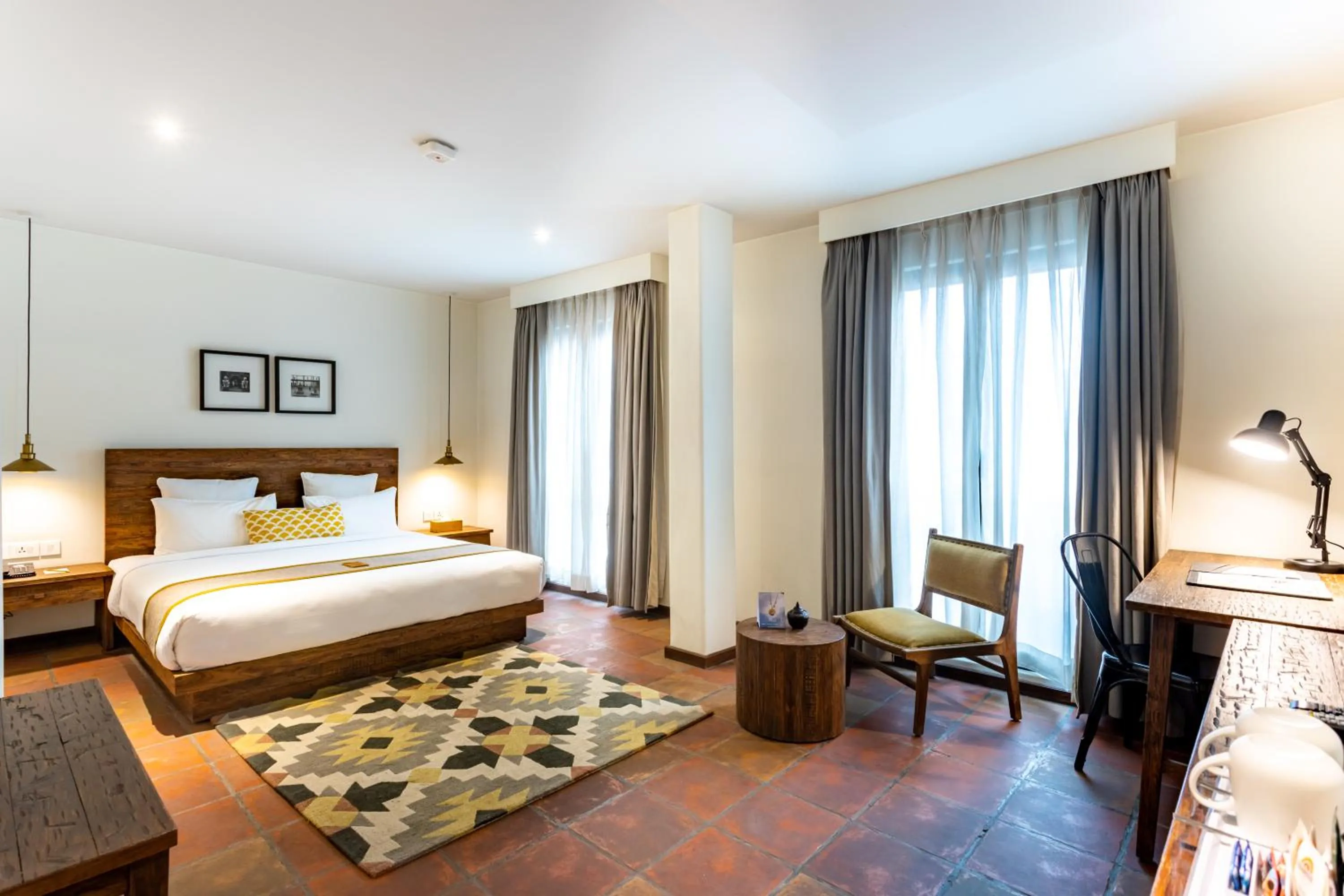 Bed in Hotel Roadhouse, Thamel, Kathmandu- Contemporary Boutique